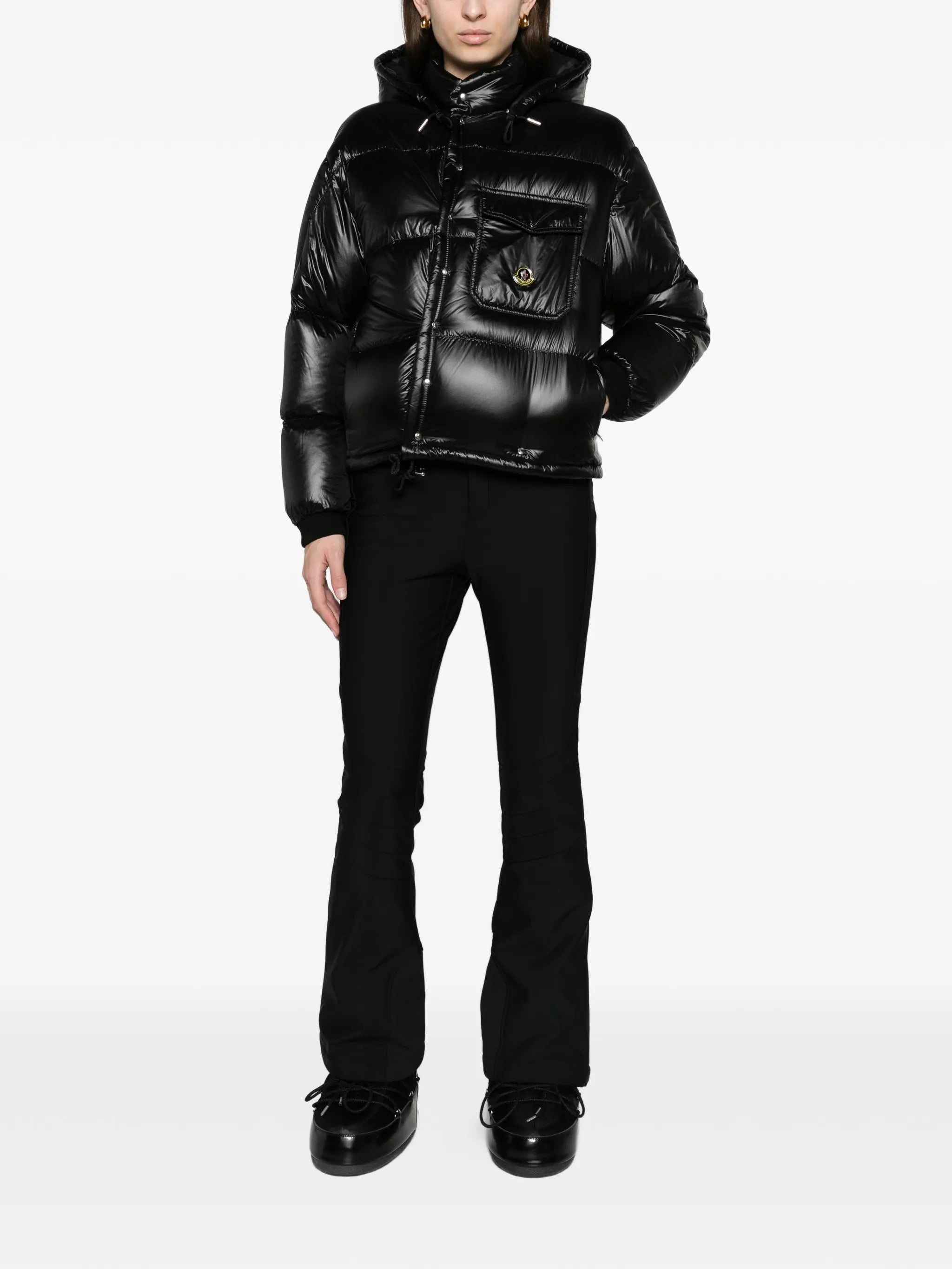 Karakorum hooded short down jacket