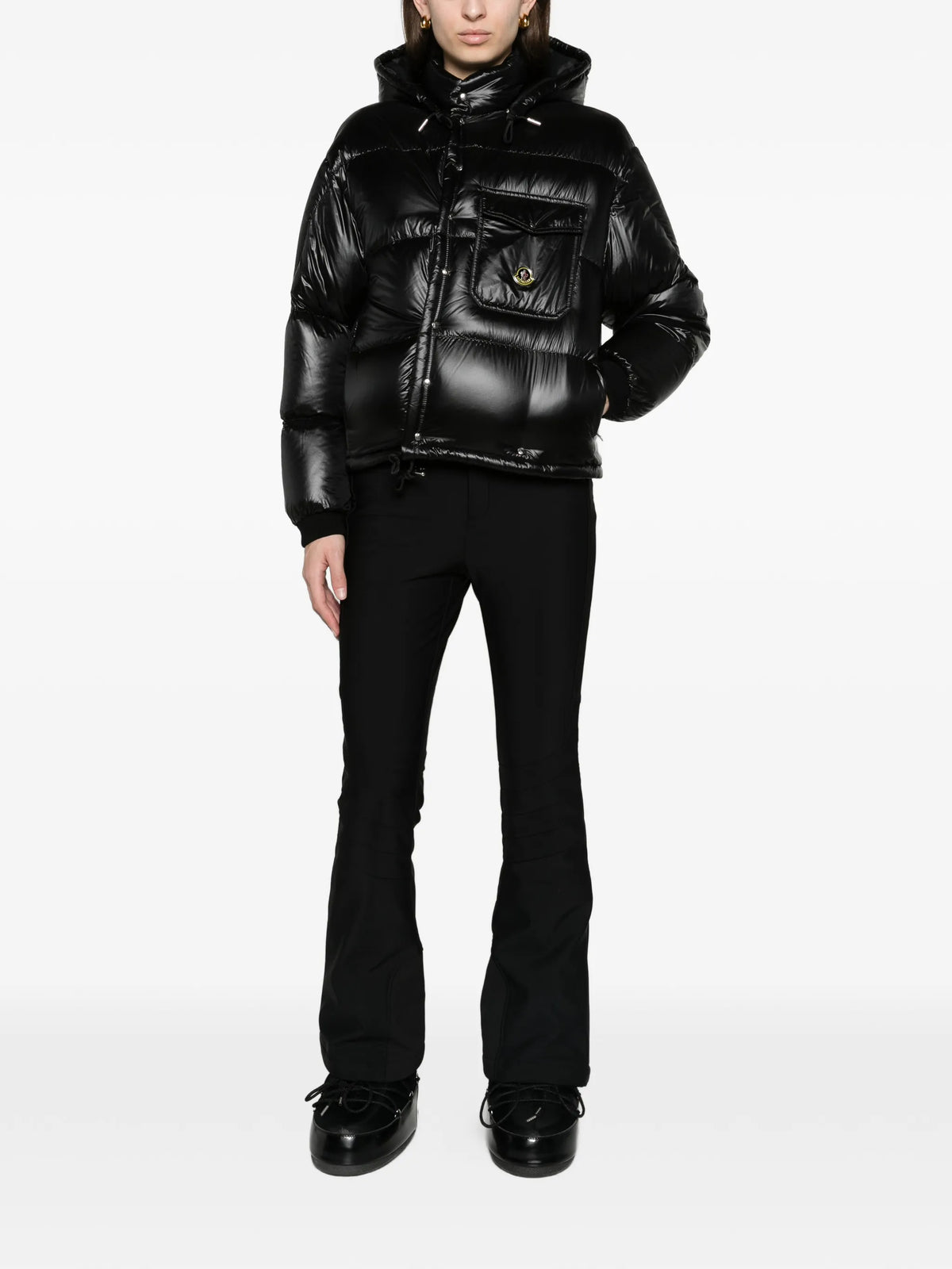 Karakorum hooded short down jacket