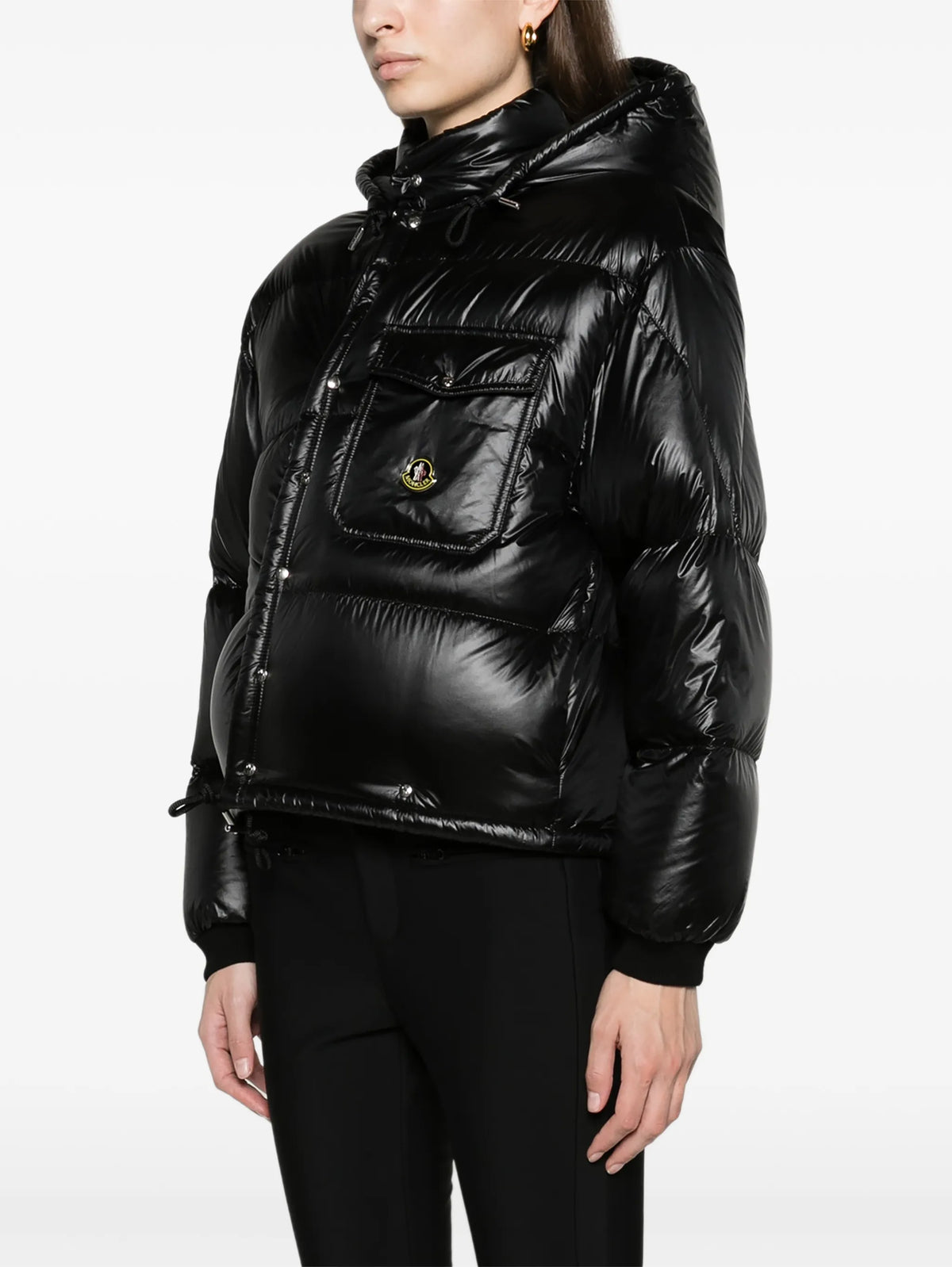 Karakorum hooded short down jacket