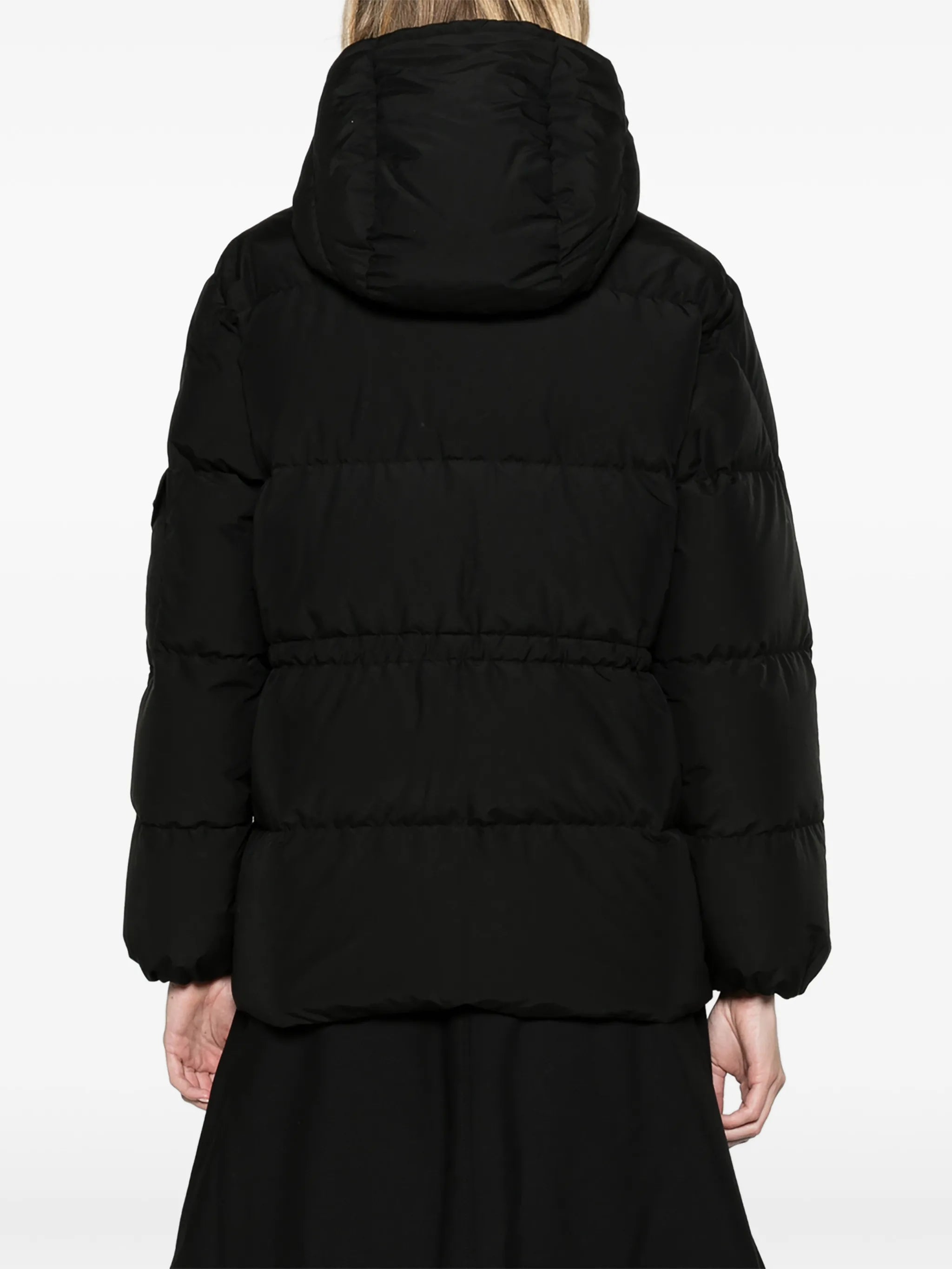 Himalaya hooded short down jacket