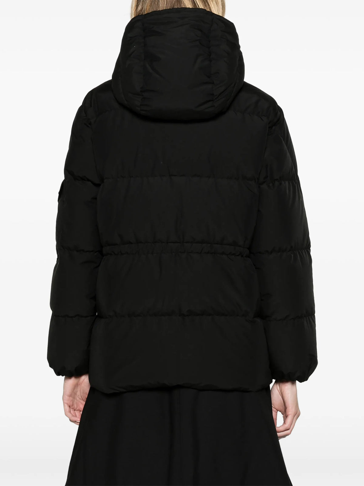 Himalaya hooded short down jacket