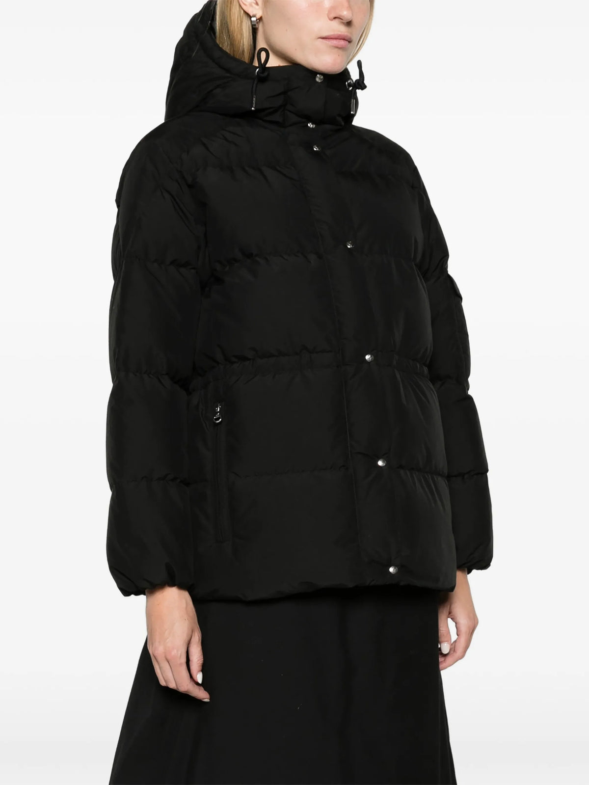 Himalaya hooded short down jacket