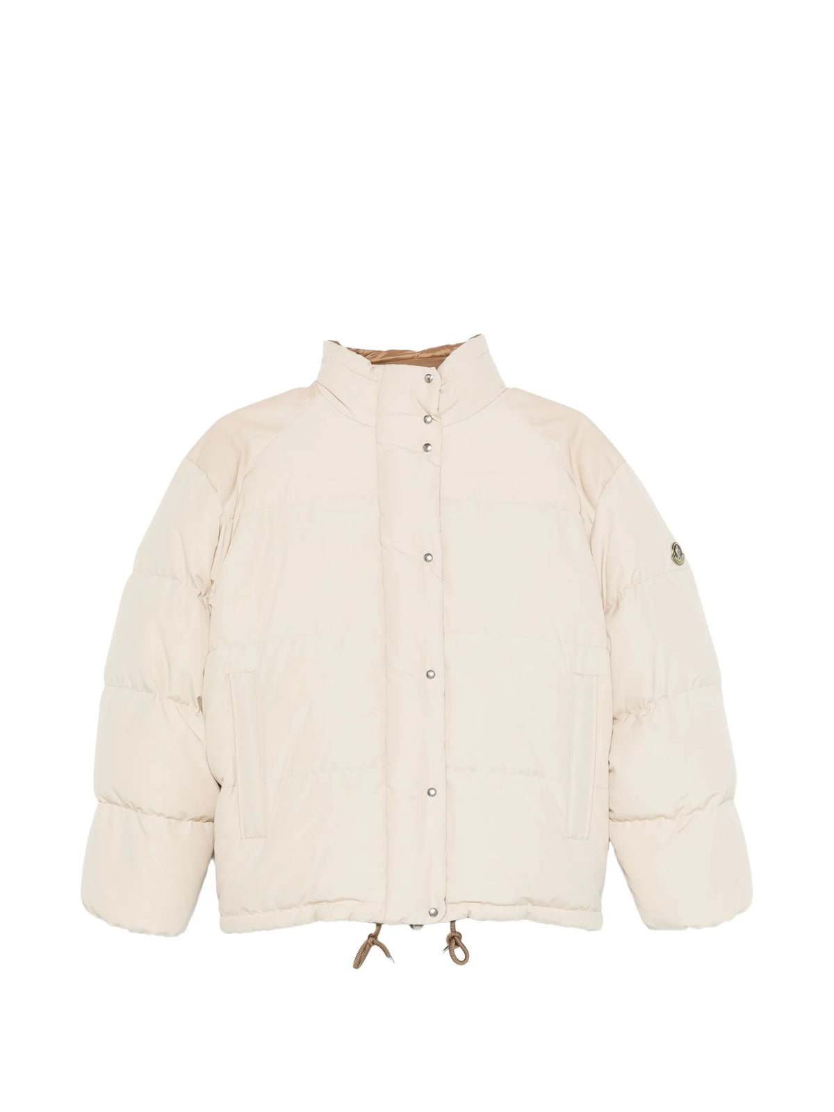 Verone leather-trimmed short down jacket
