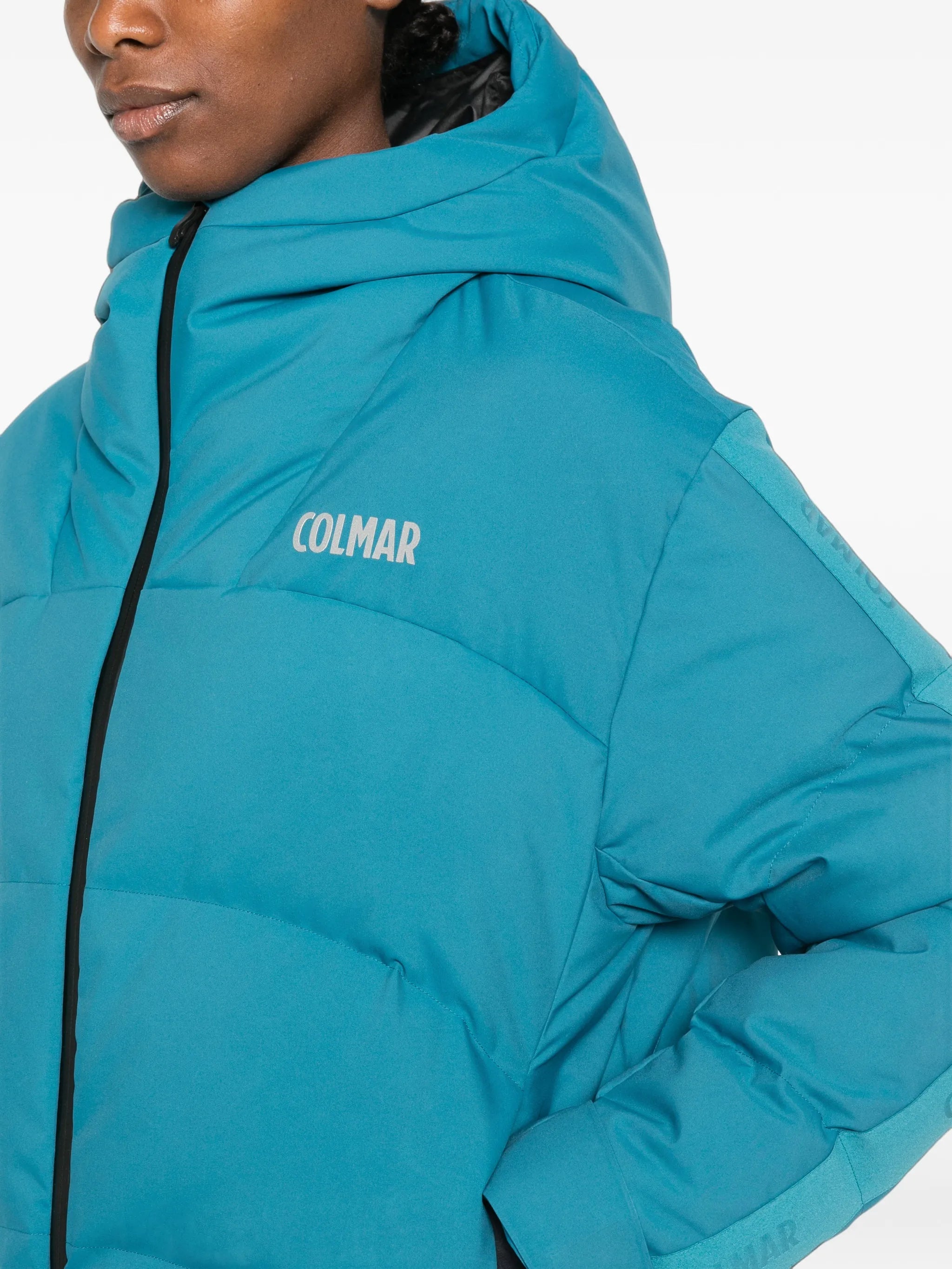quilted hooded jacket