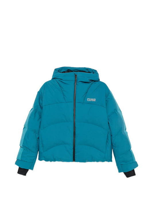 quilted hooded jacket