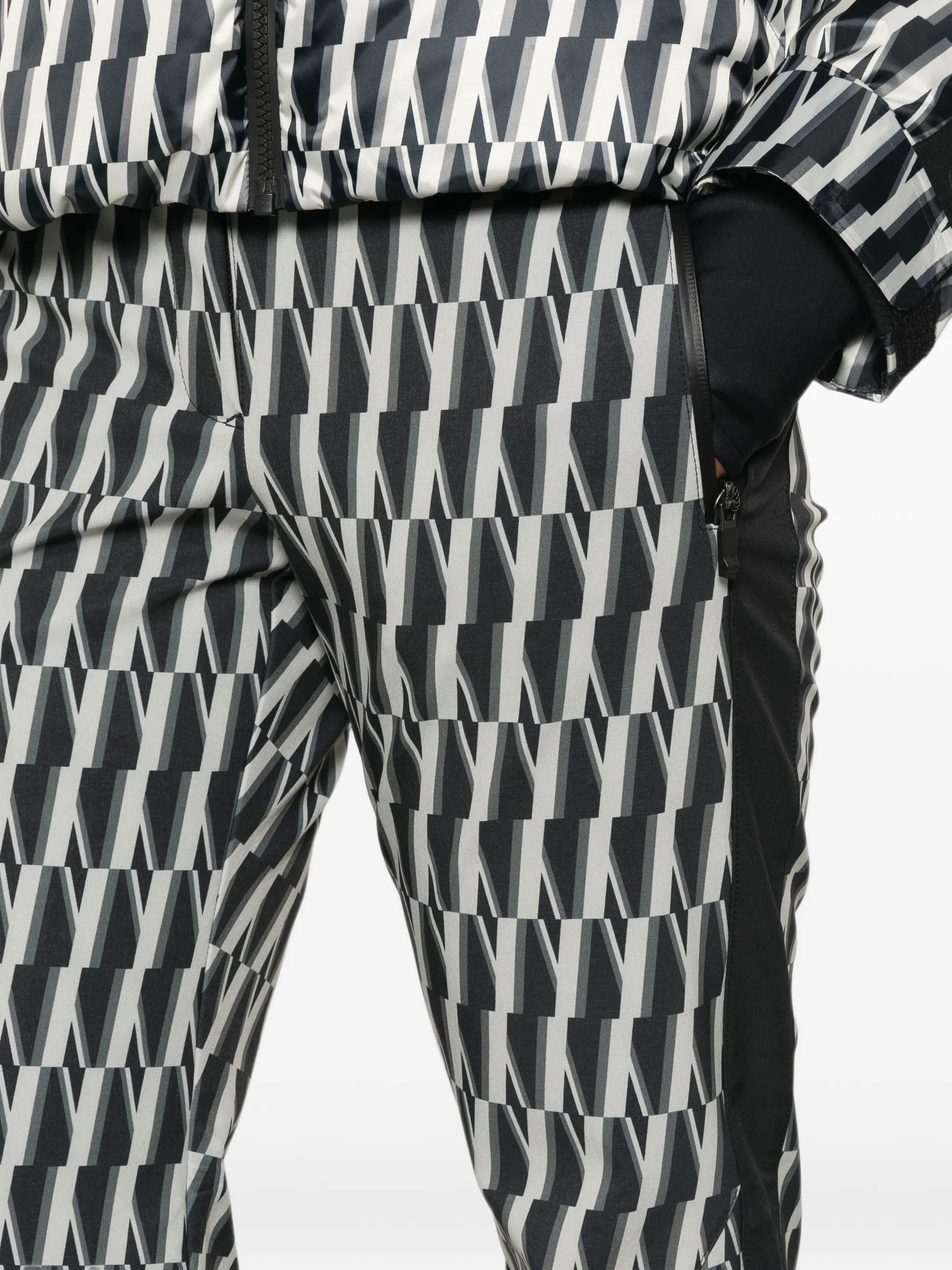 printed ski pants