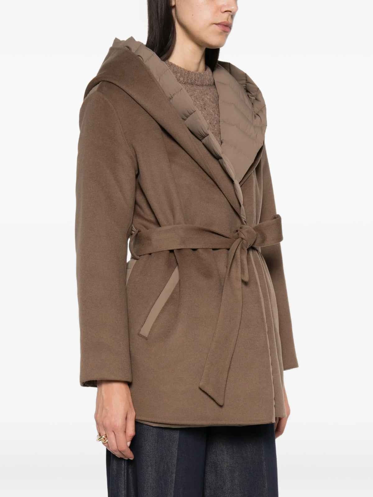 Bethany hooded belted jacket