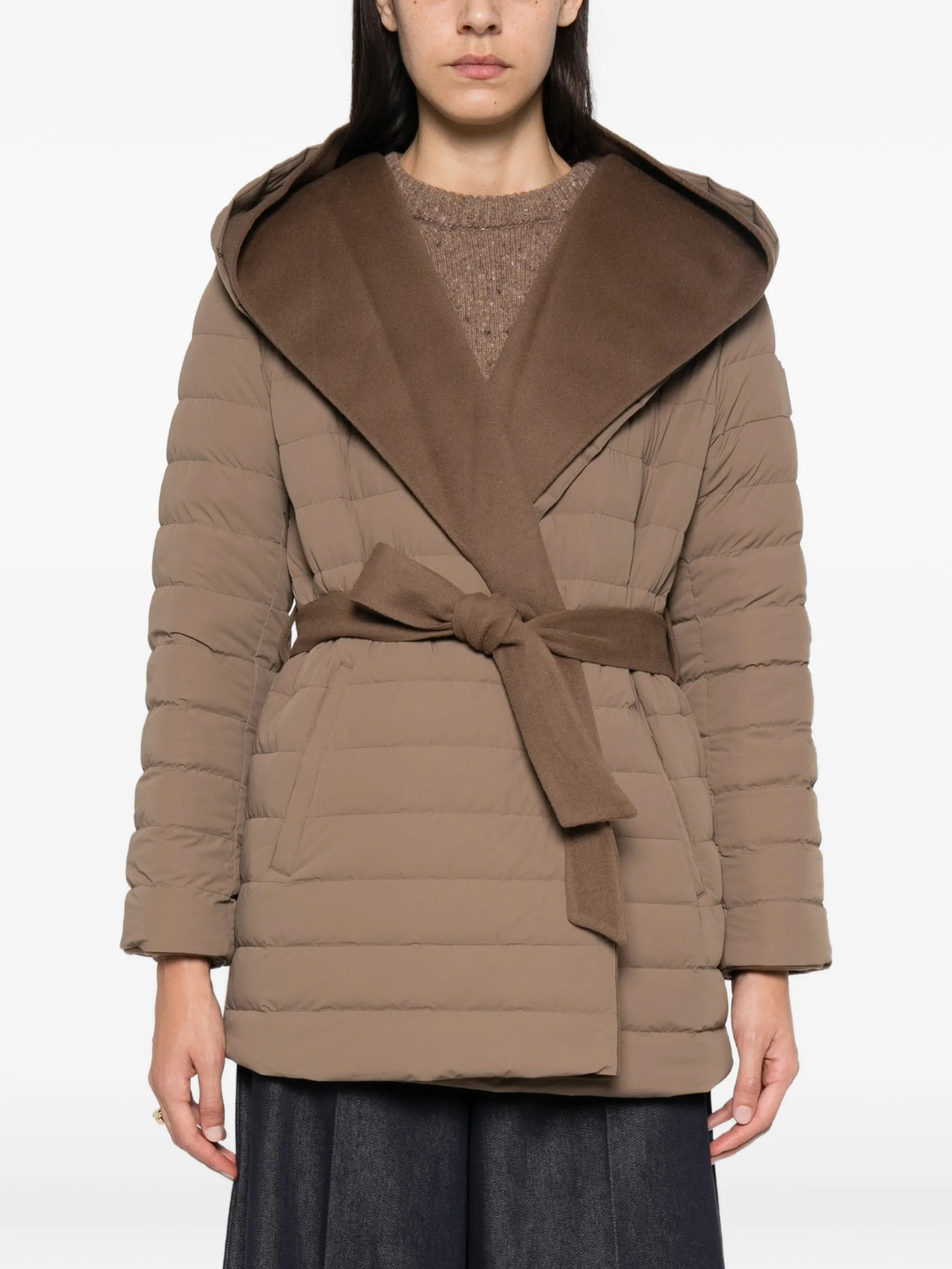 Bethany hooded belted jacket