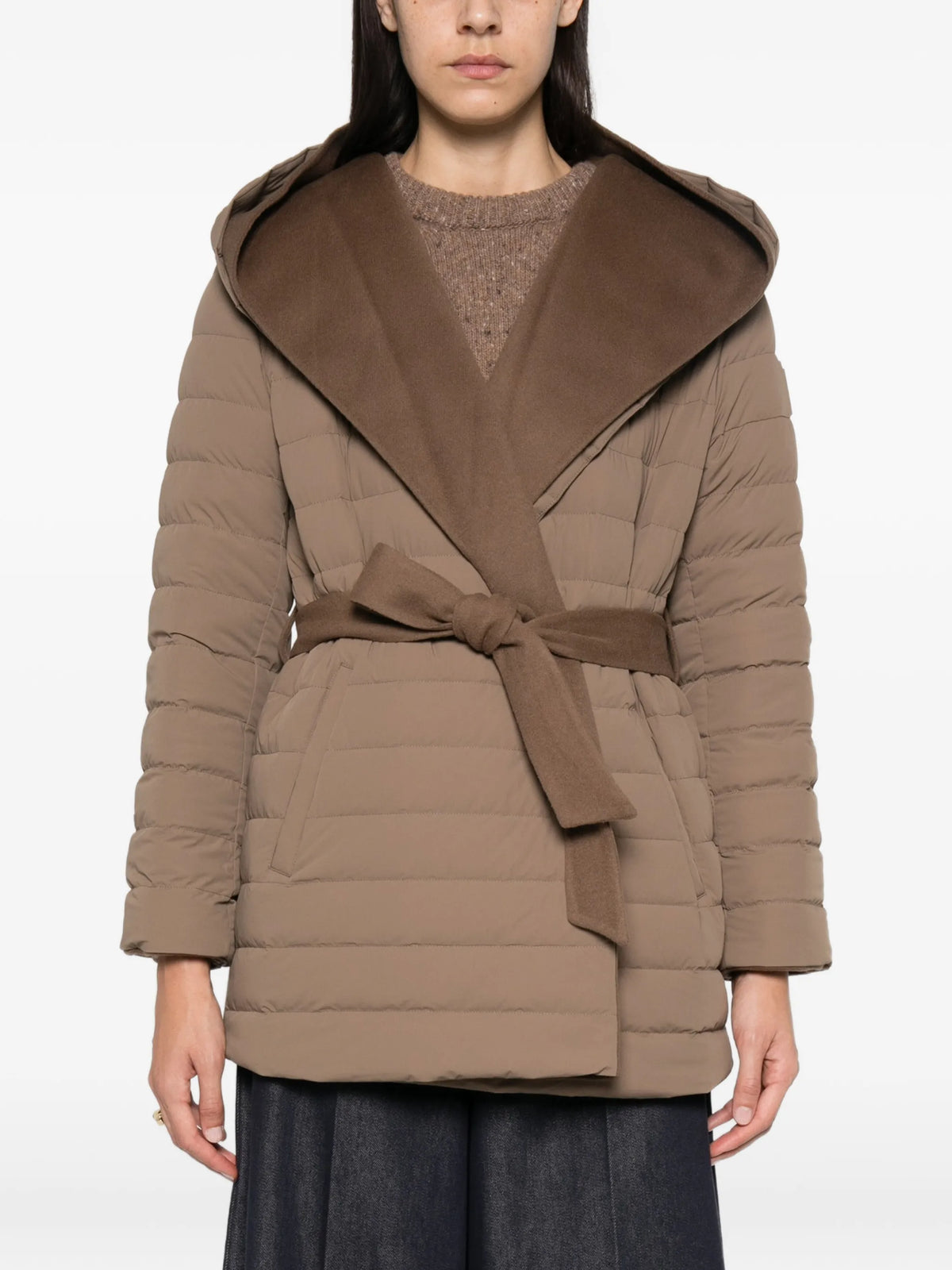 Bethany hooded belted jacket