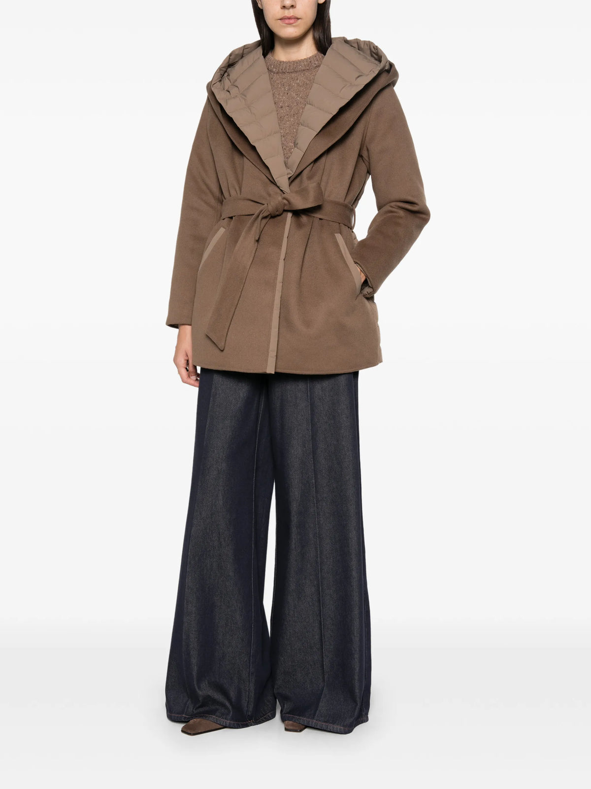 Bethany hooded belted jacket