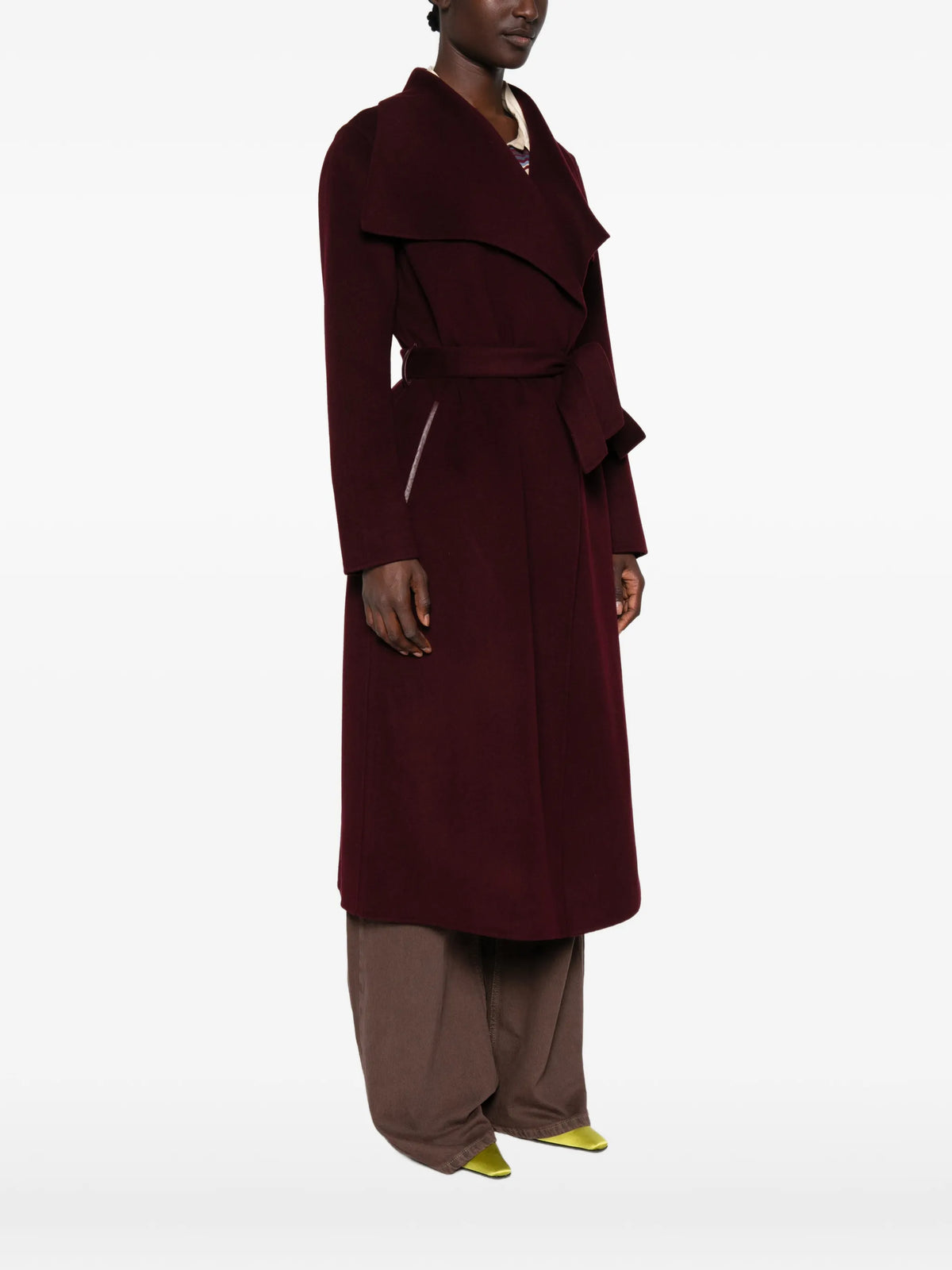 Mai belted wool coat