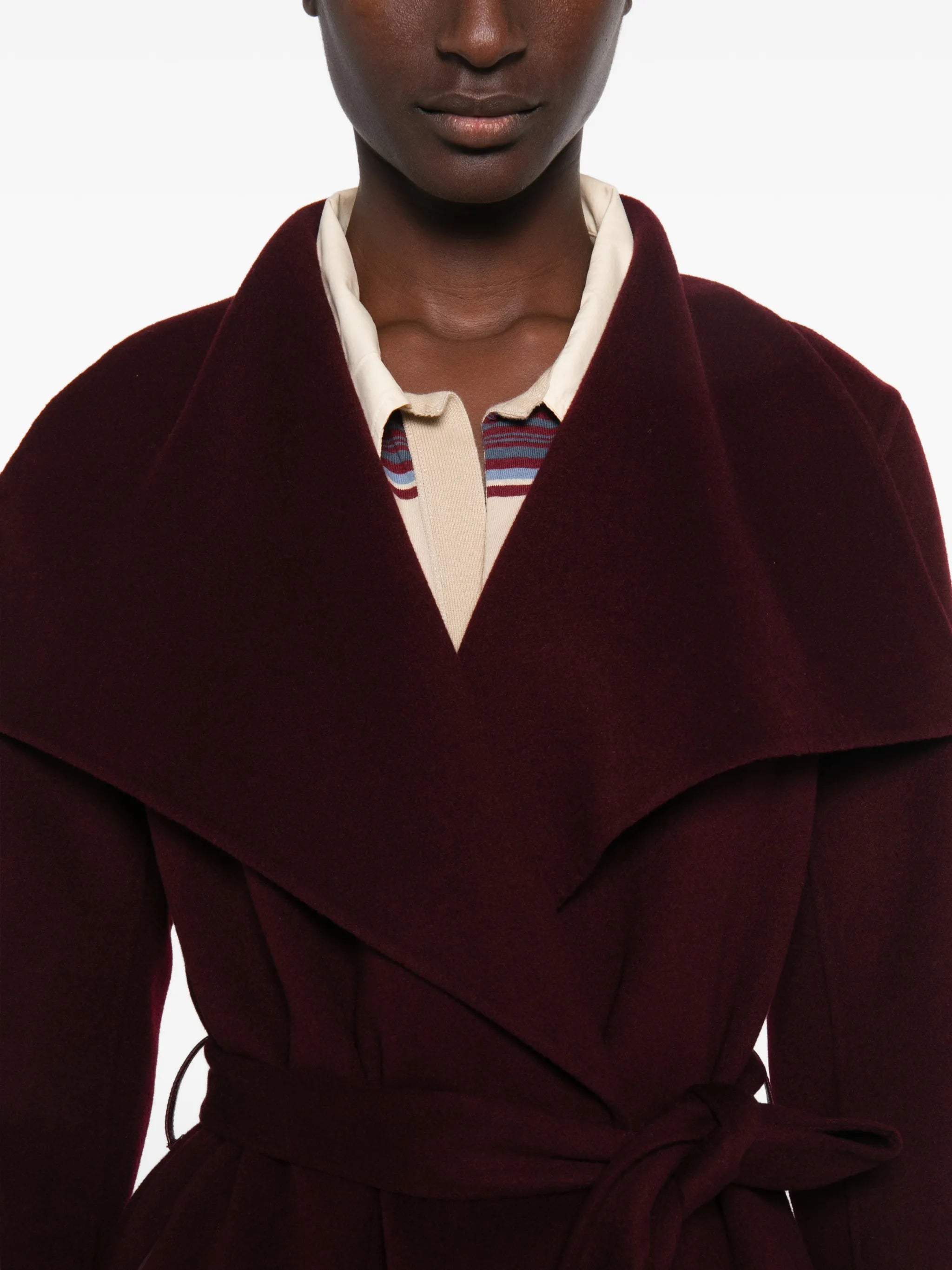Mai belted wool coat