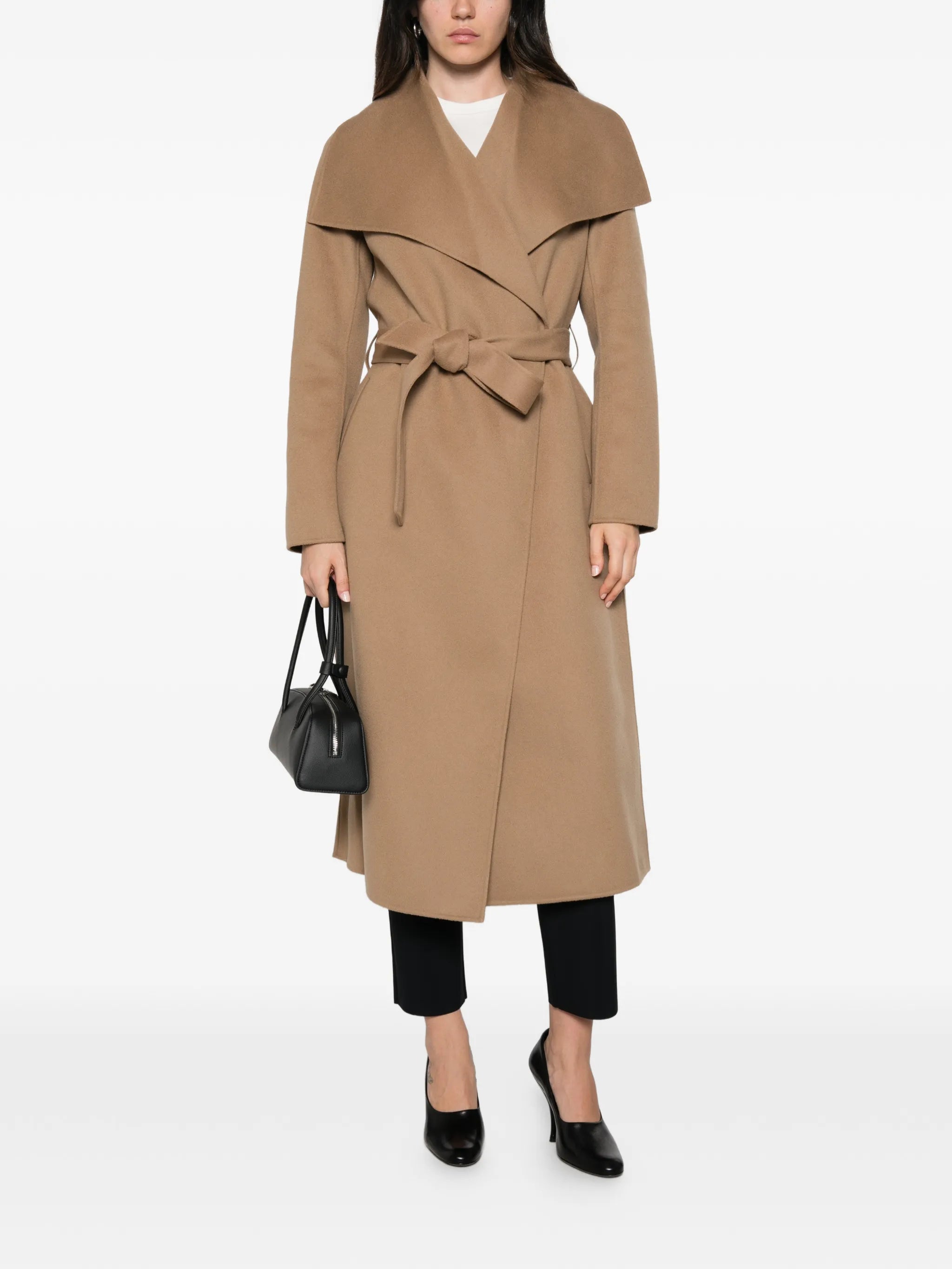 Mai belted wool coat