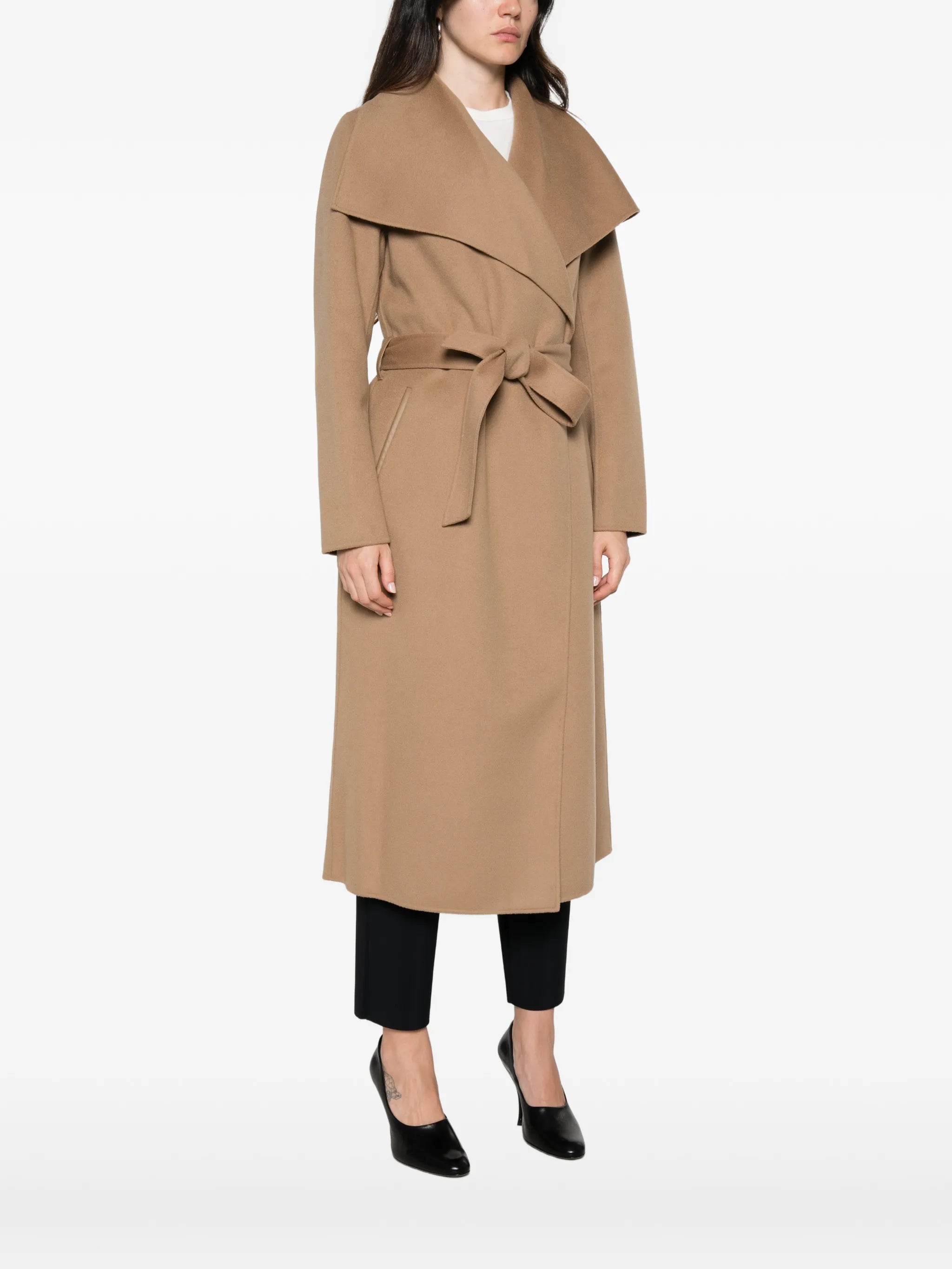 Mai belted wool coat