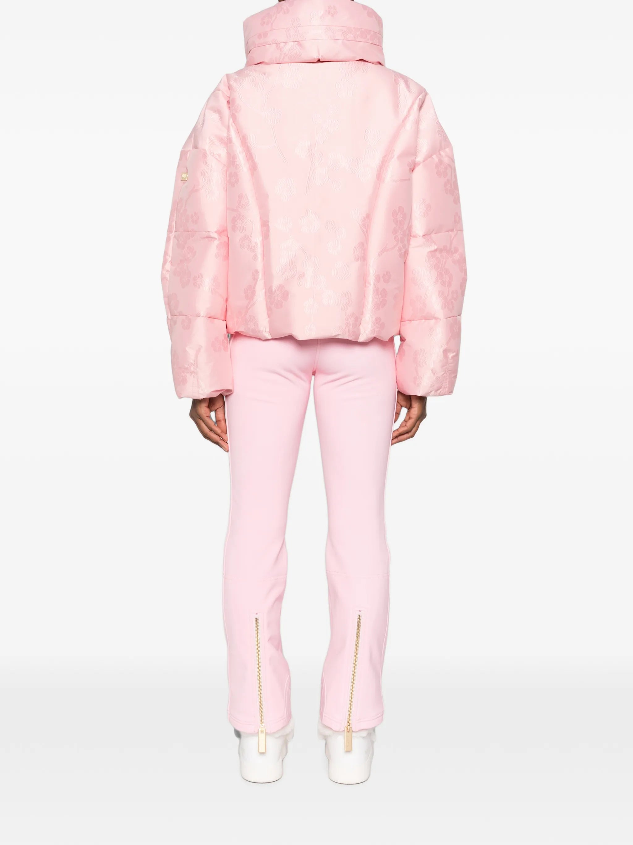 Hanu floral-jacquard ski jacket