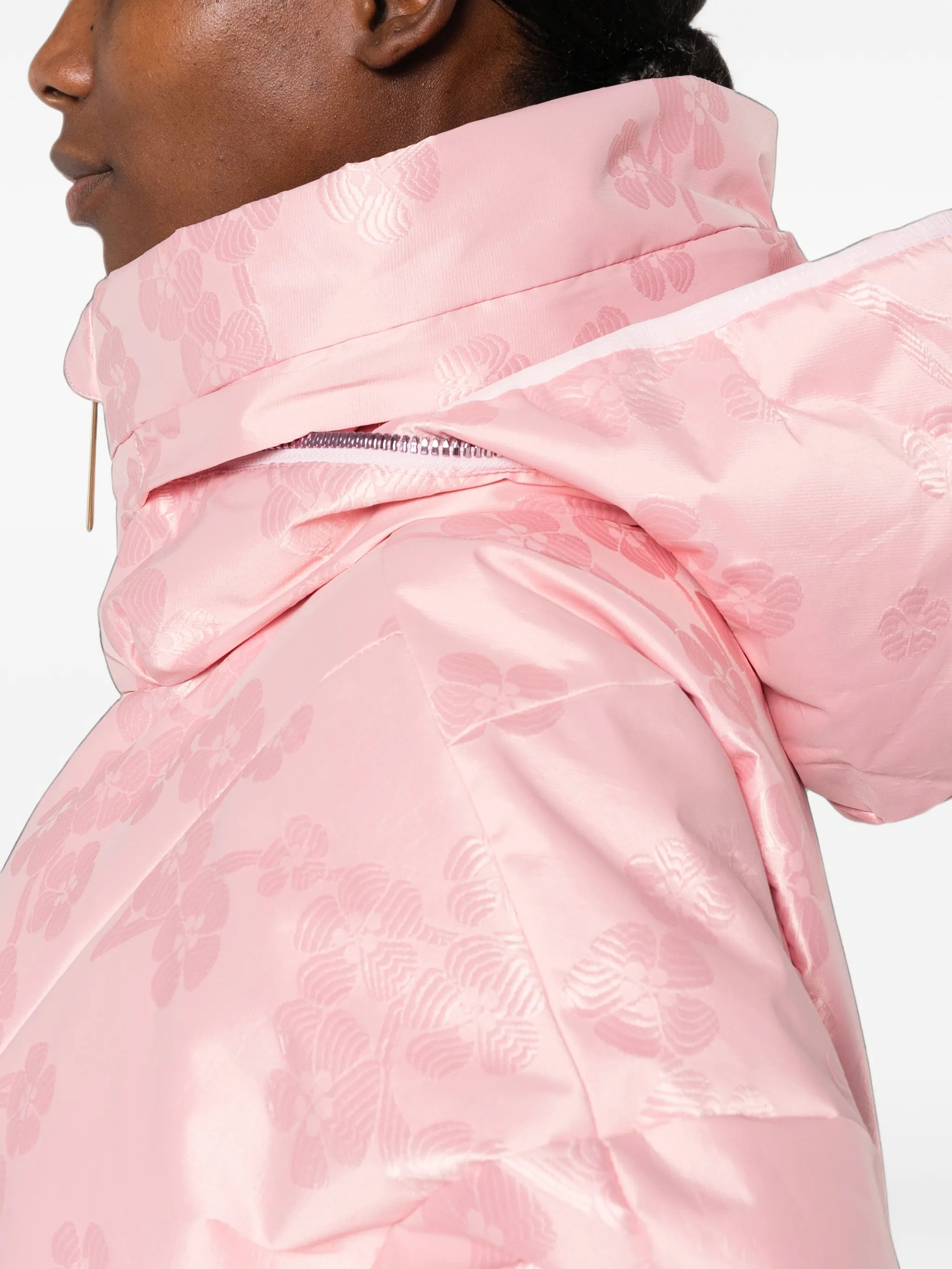 Hanu floral-jacquard ski jacket