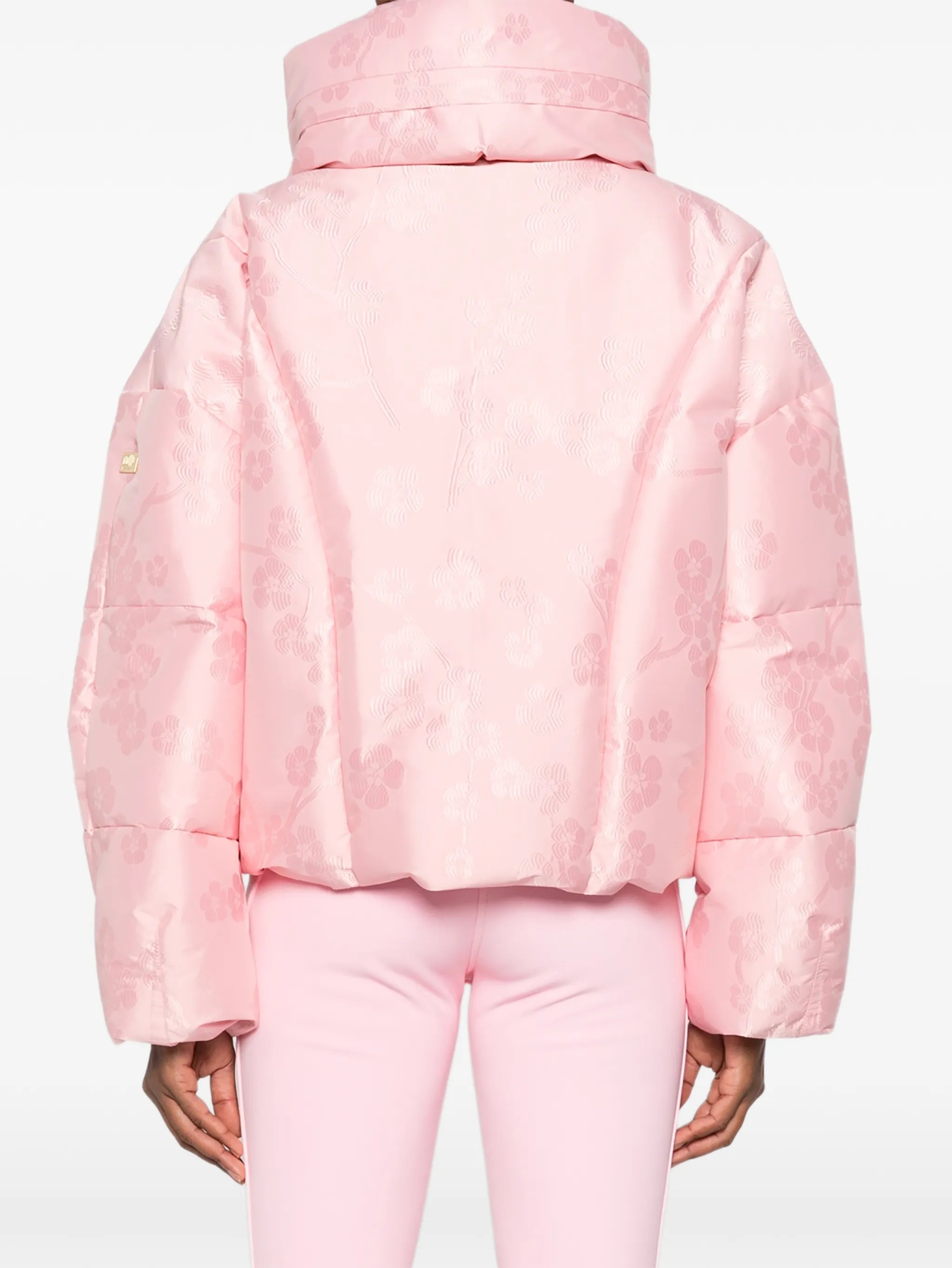 Hanu floral-jacquard ski jacket