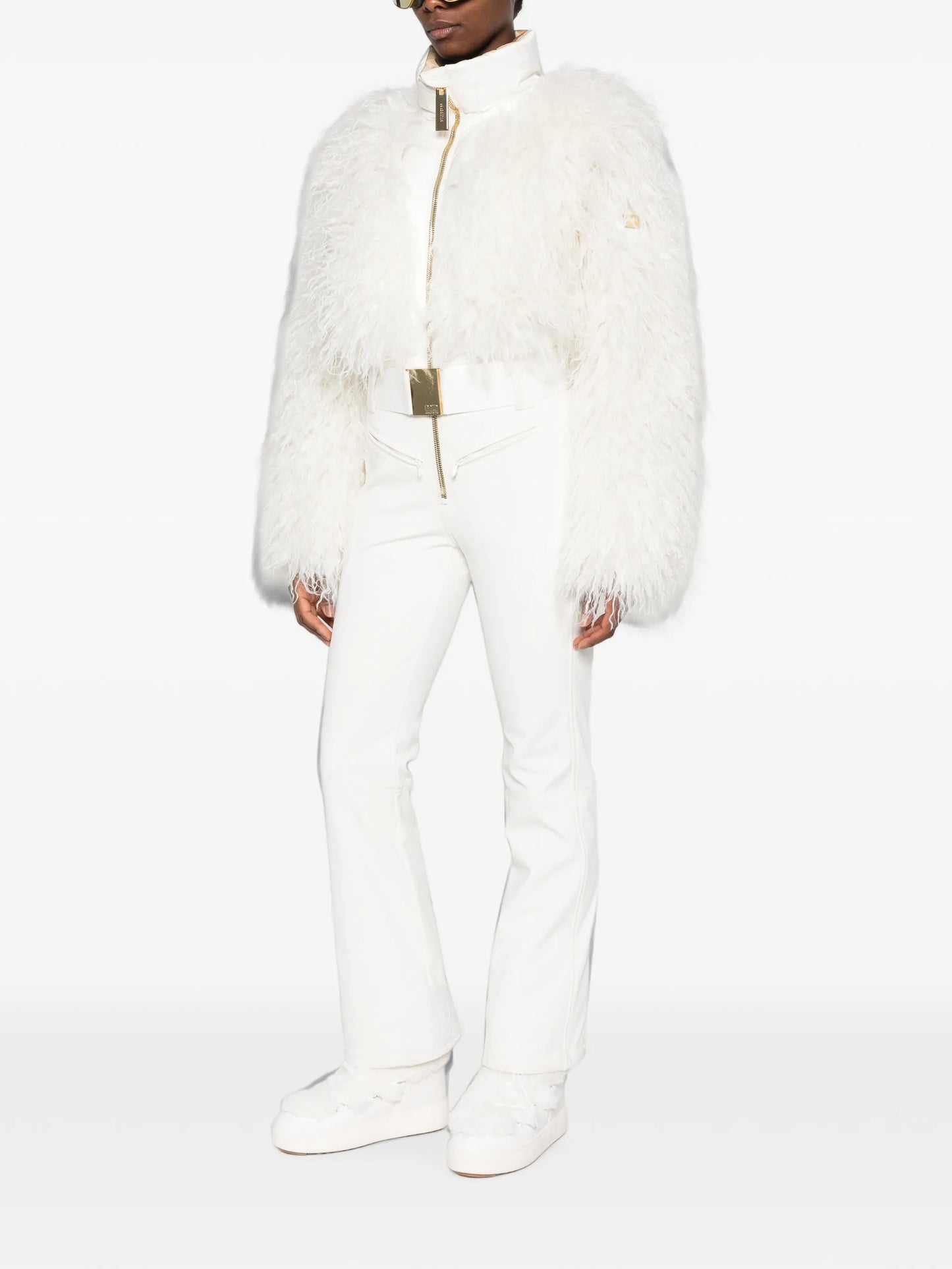 Samusa faux-fur ski suit