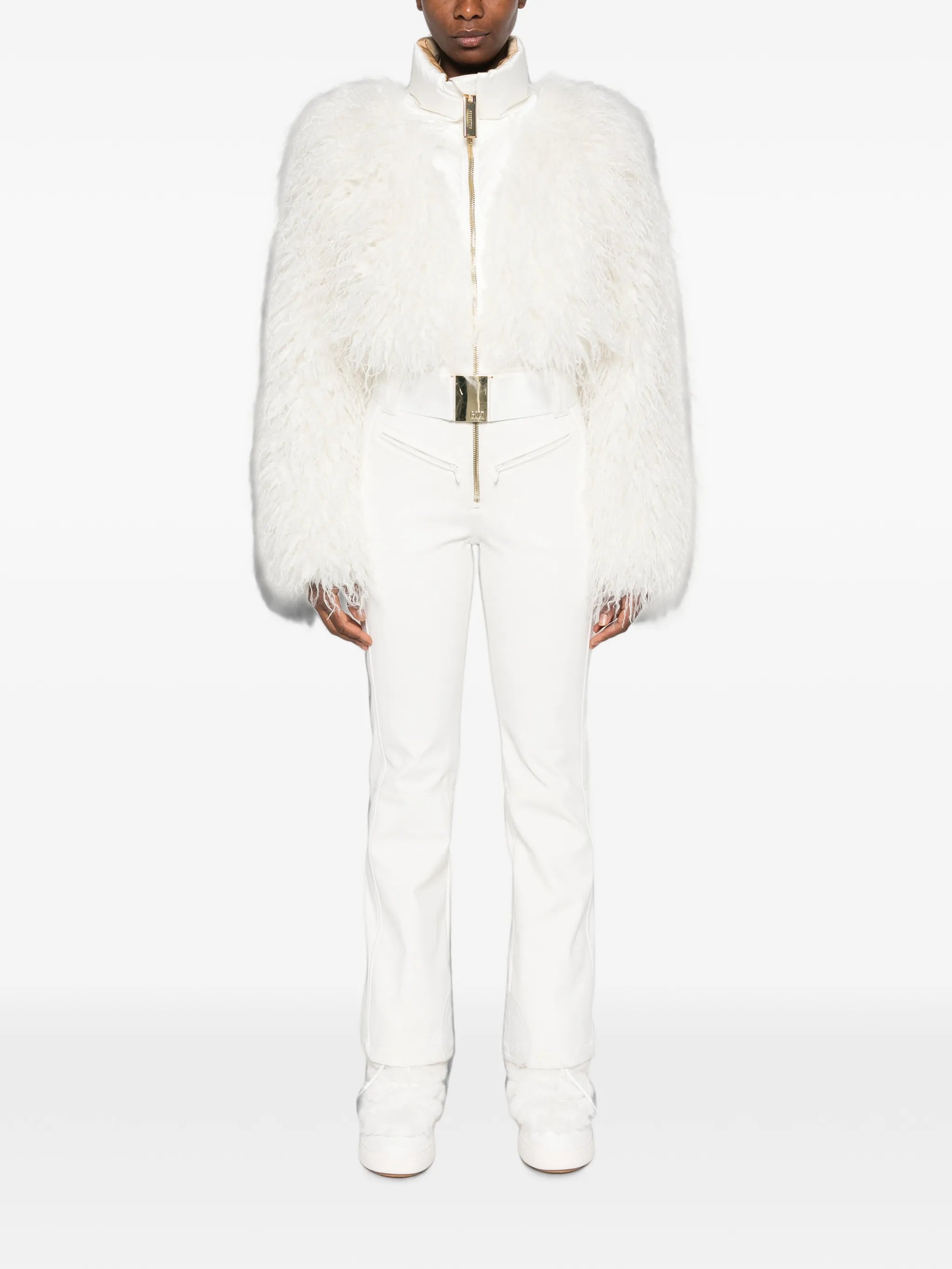 Samusa faux-fur ski suit