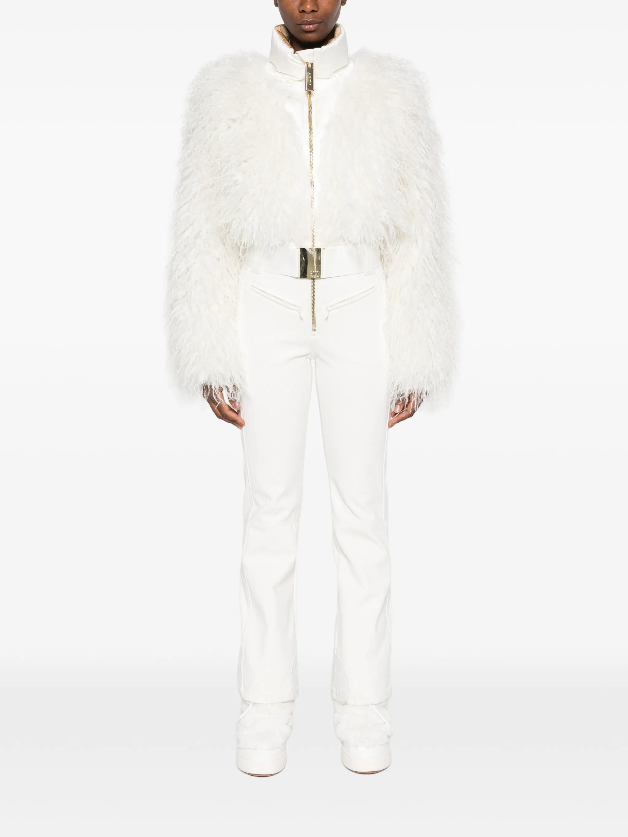 Samusa faux-fur ski suit