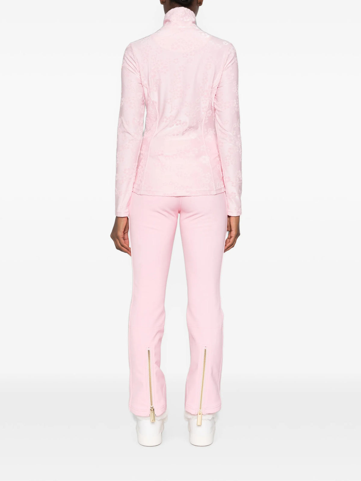 Hana floral-jacquard ski top