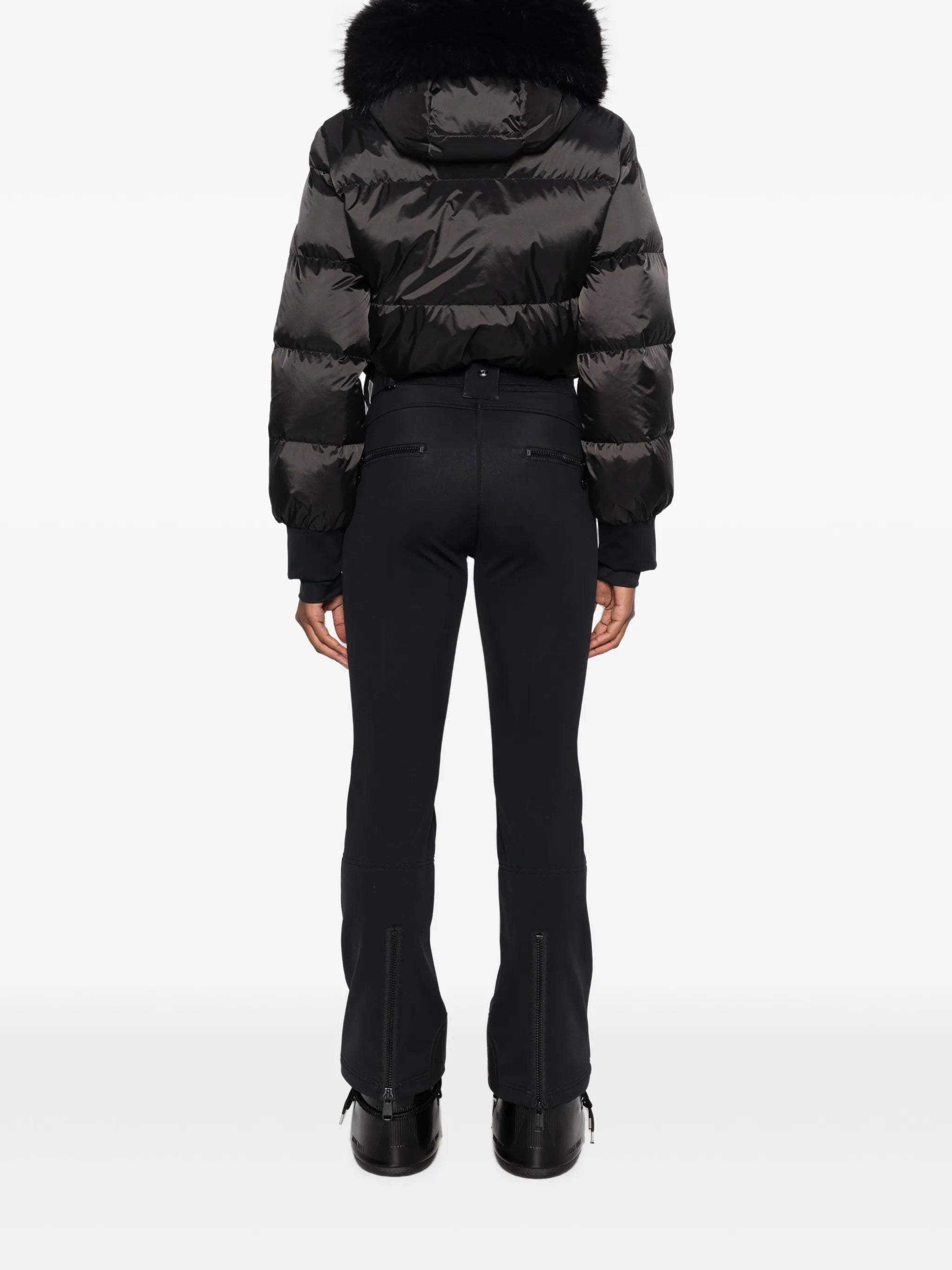 Sayaka faux-fur-trim ski suit