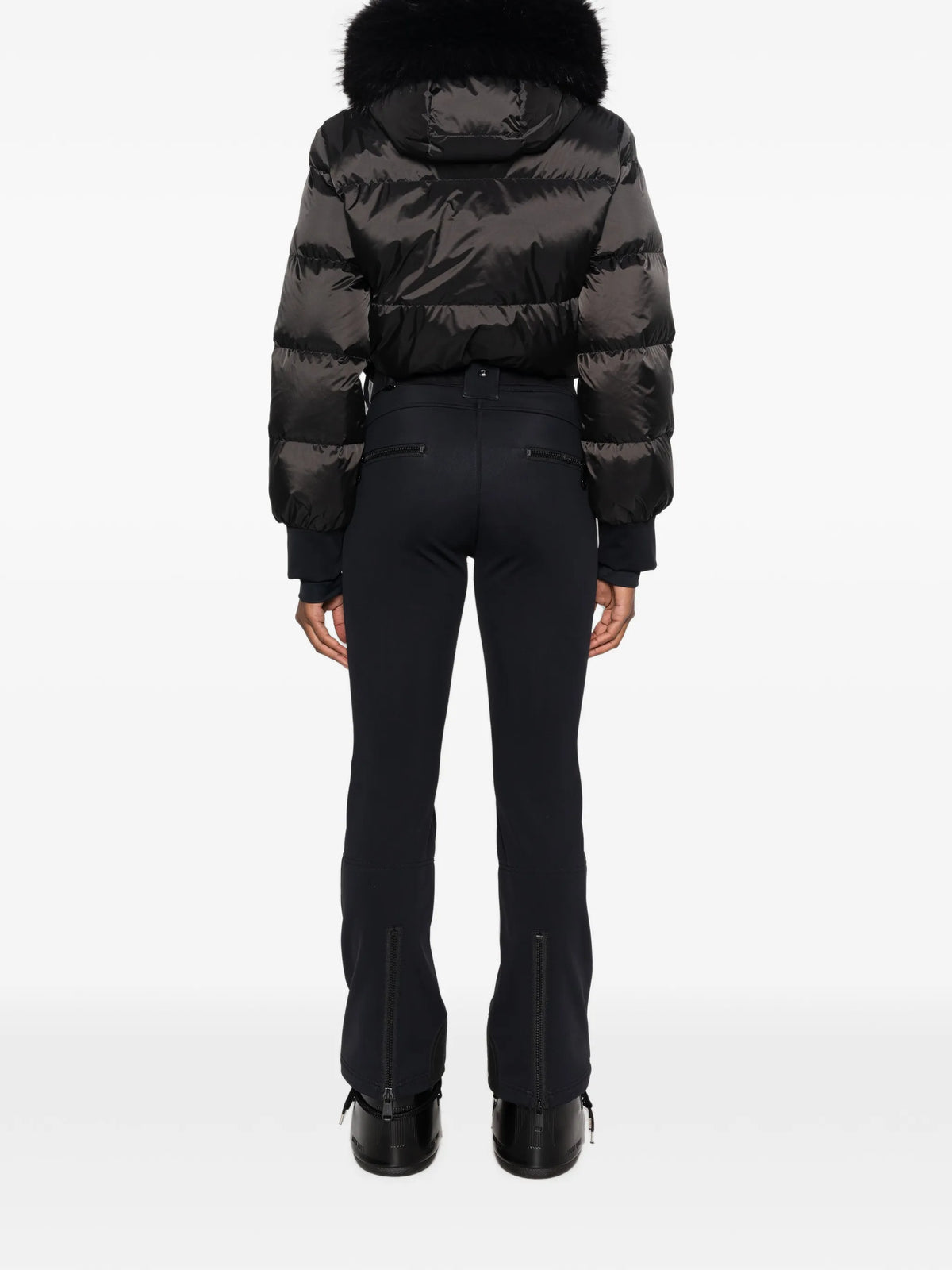 Sayaka faux-fur-trim ski suit