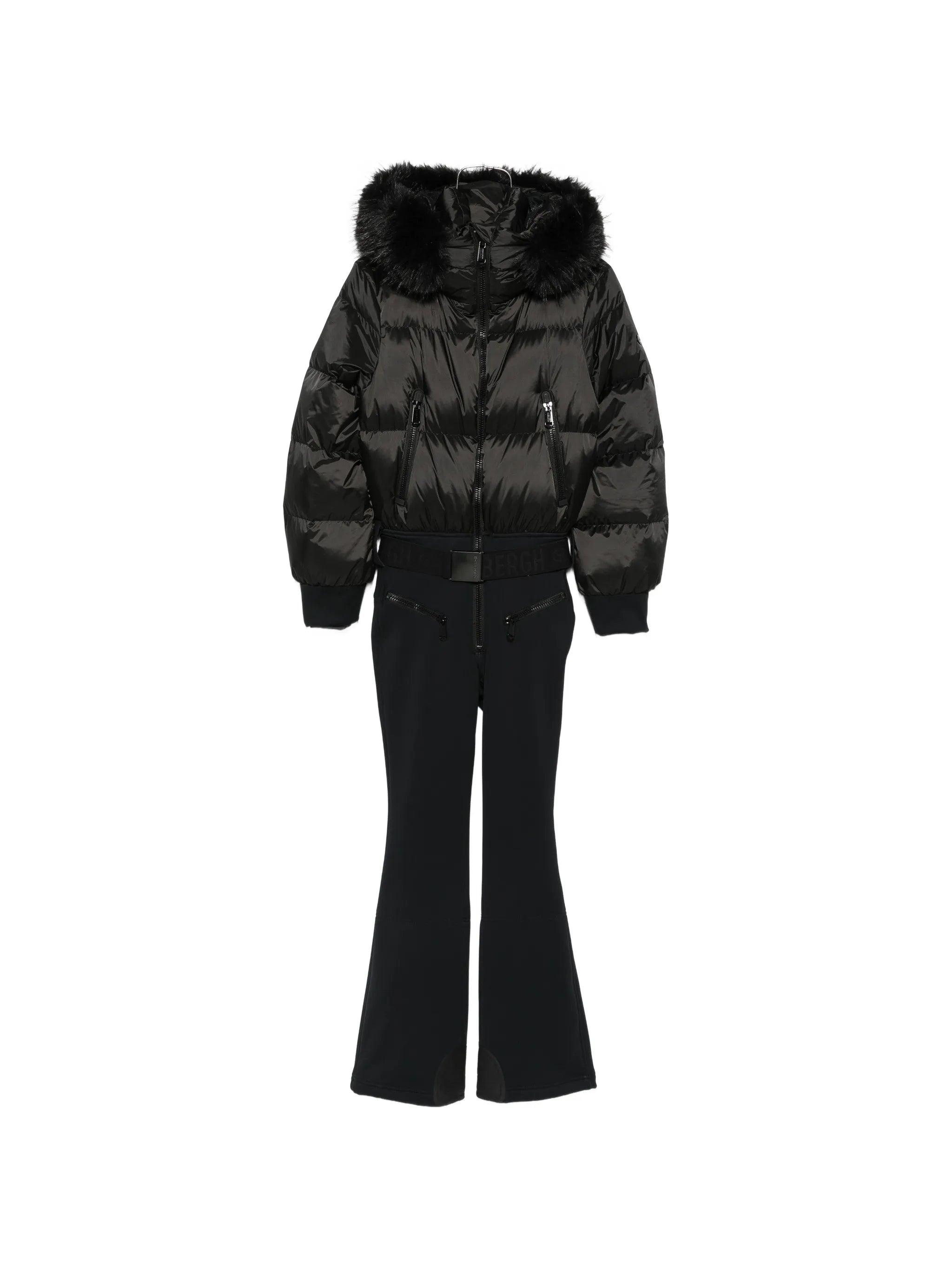 Sayaka faux-fur-trim ski suit