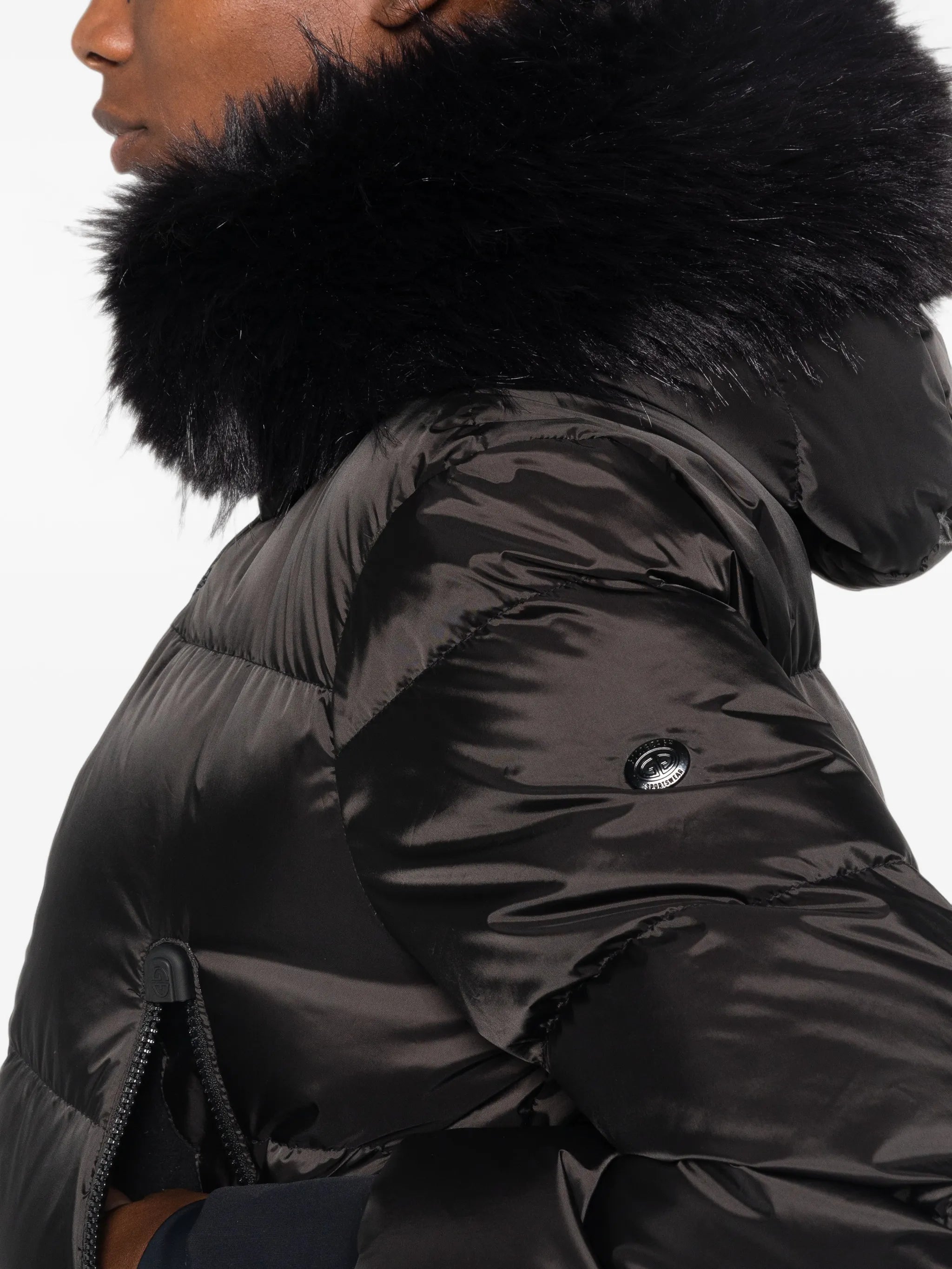 Sayaka faux-fur-trim ski suit