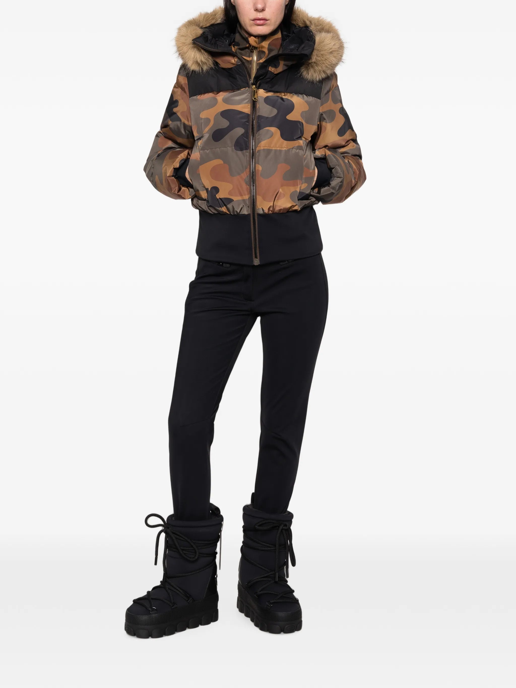 Kiri camouflage-print ski jacket