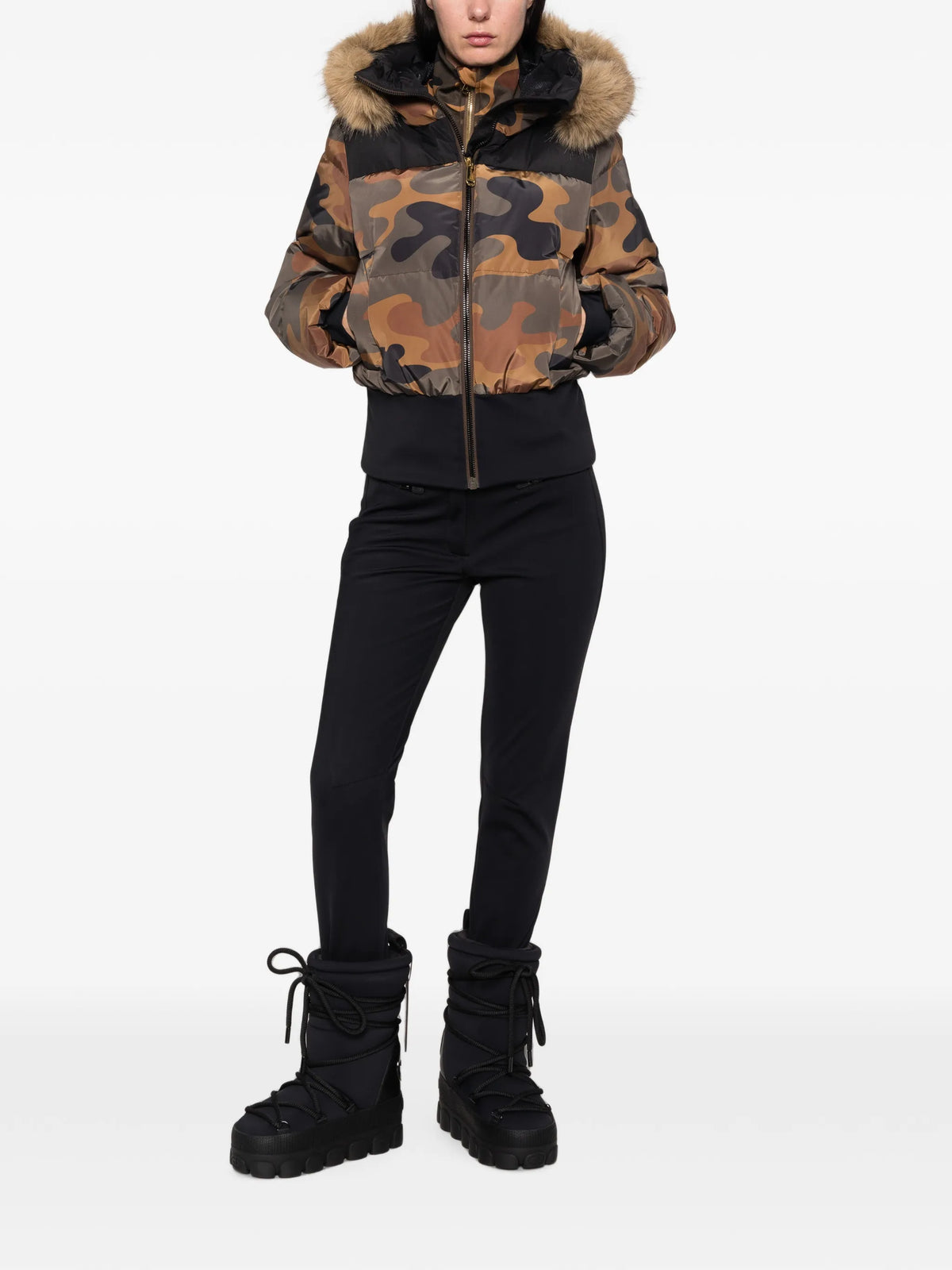 Kiri camouflage-print ski jacket