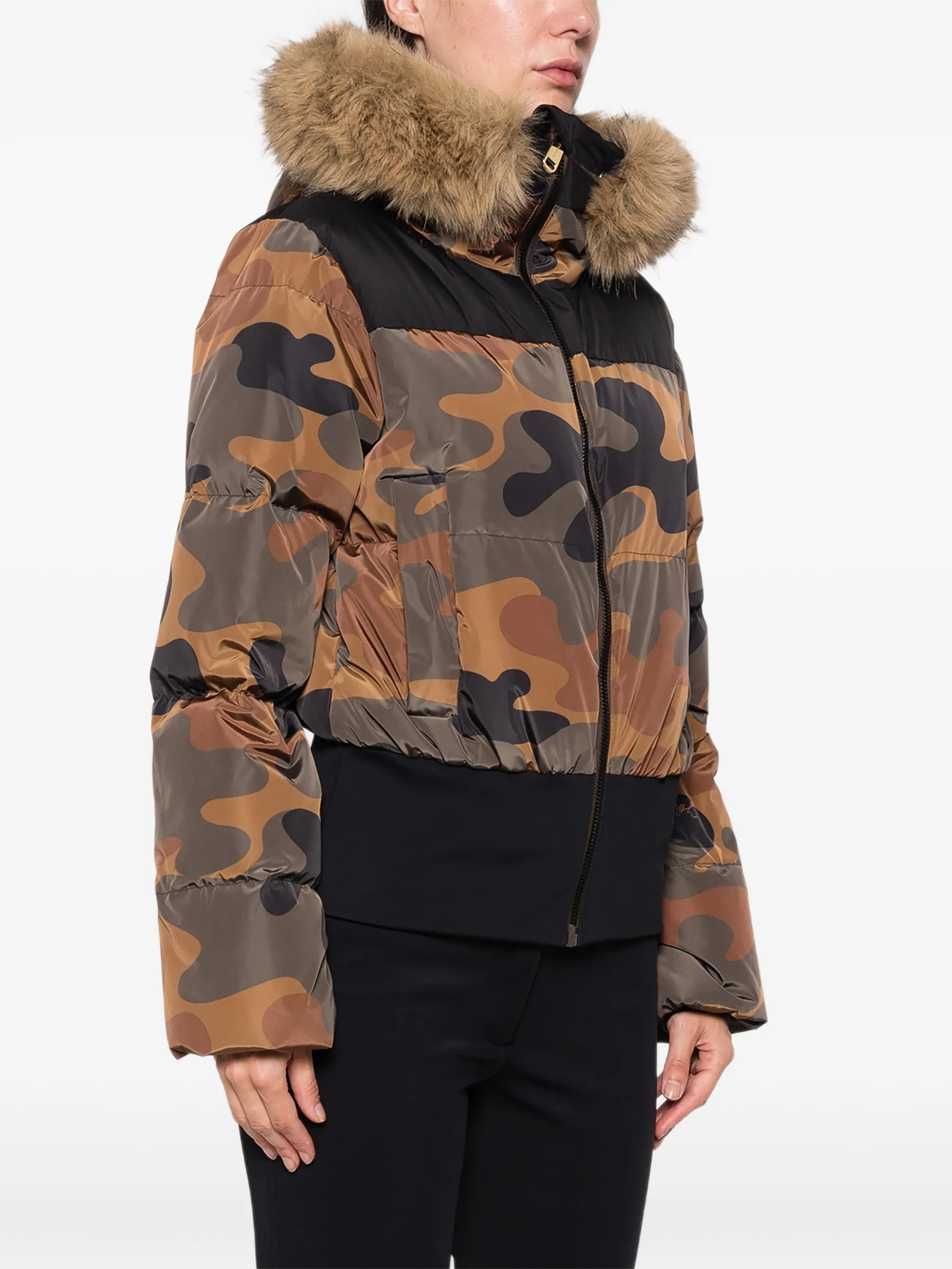 Kiri camouflage-print ski jacket