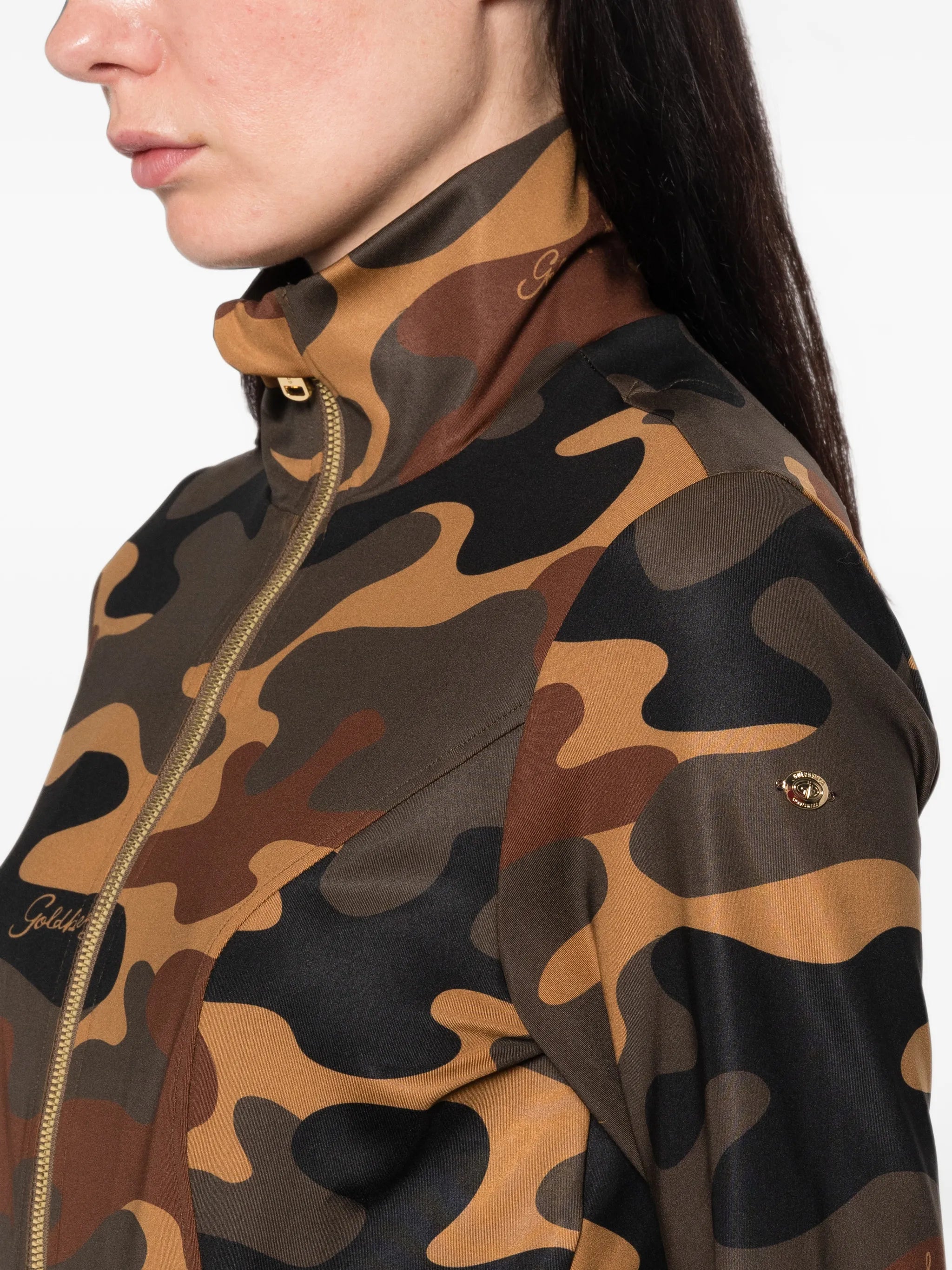 Mori camouflage-print top
