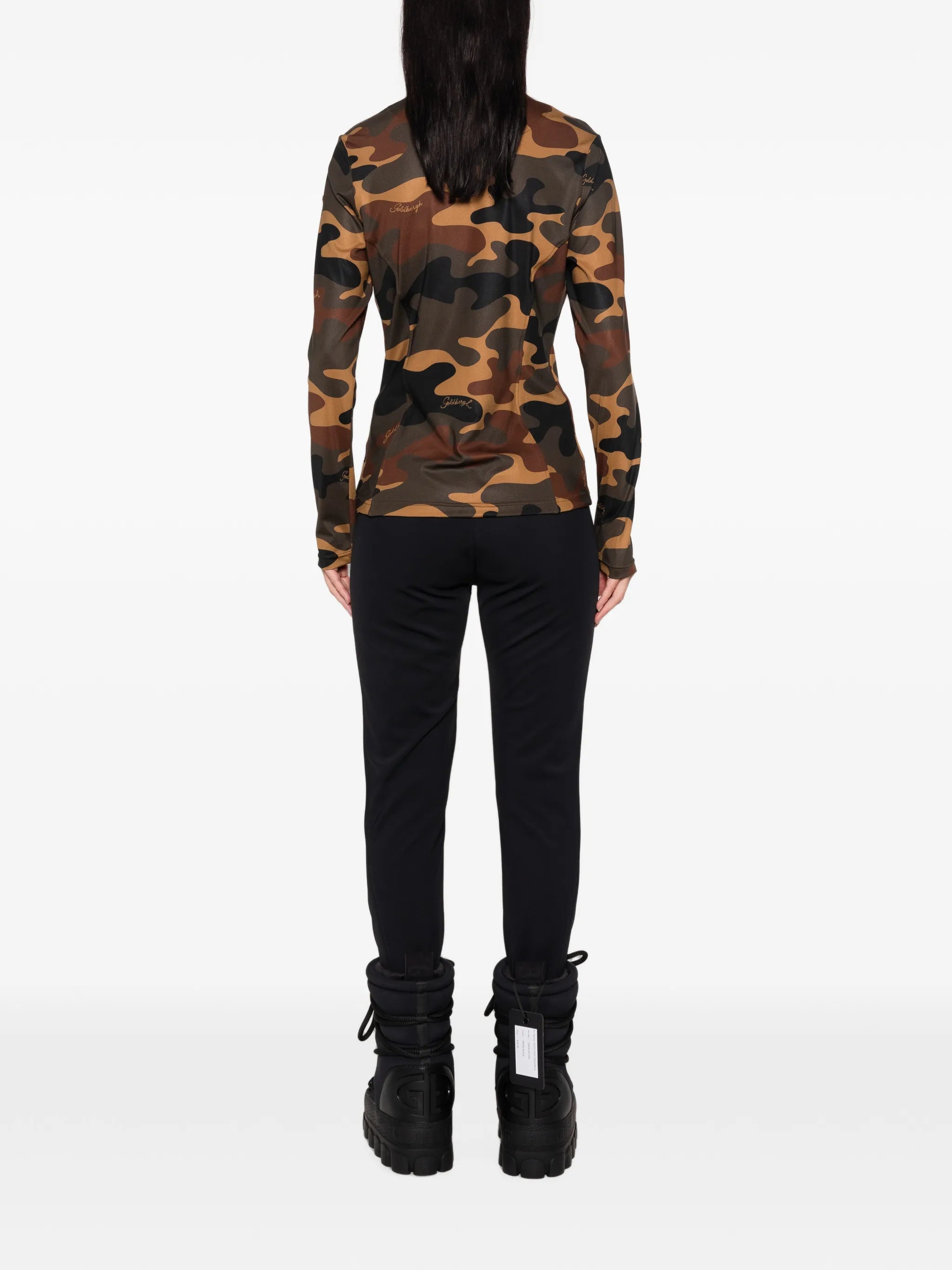 Mori camouflage-print top