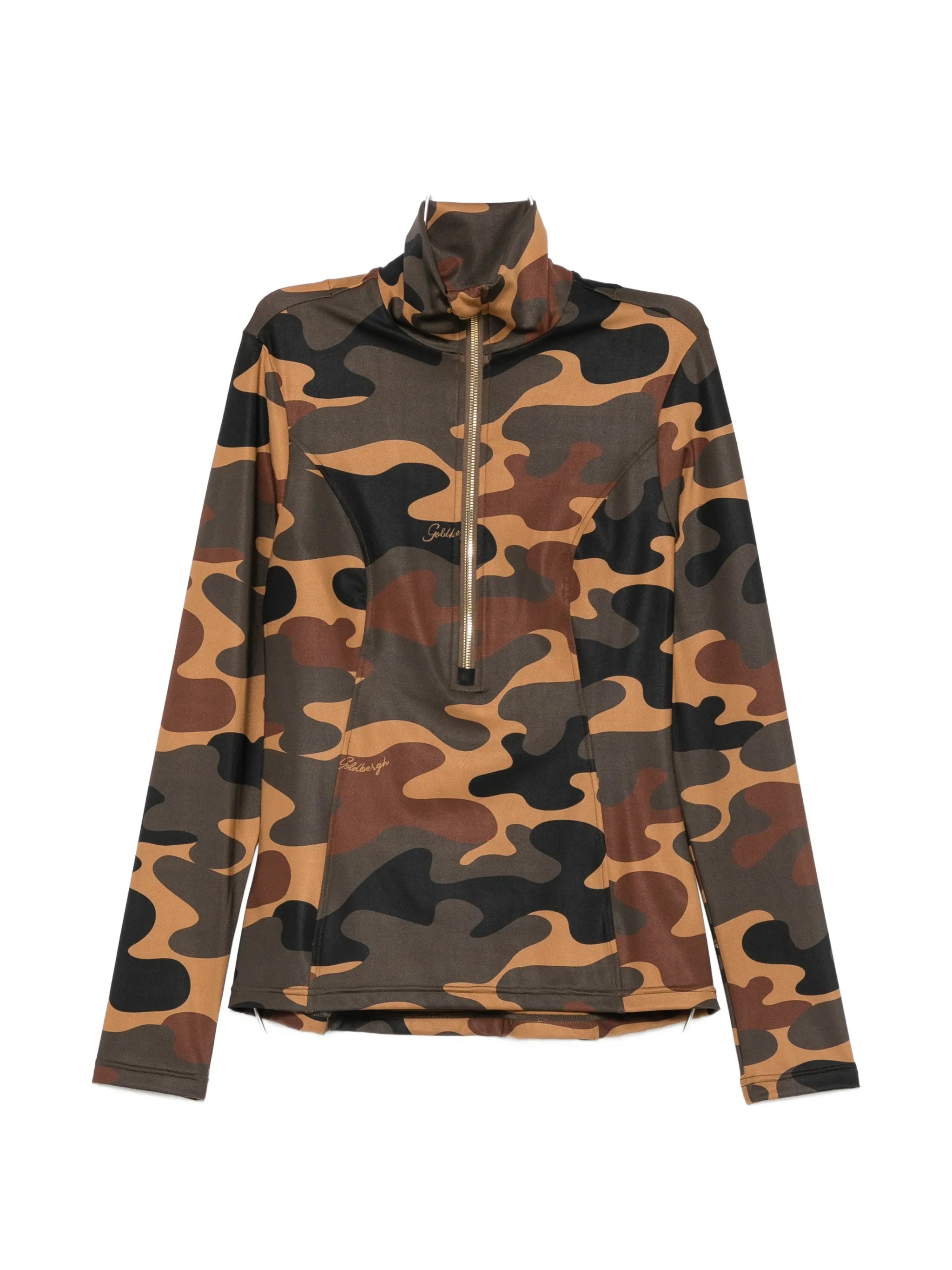 Mori camouflage-print top