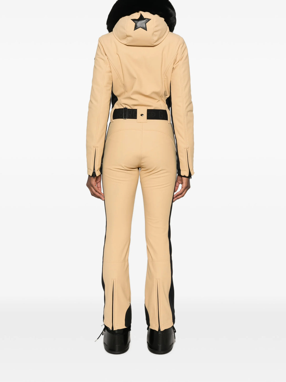 Parry faux fur-trim ski suit