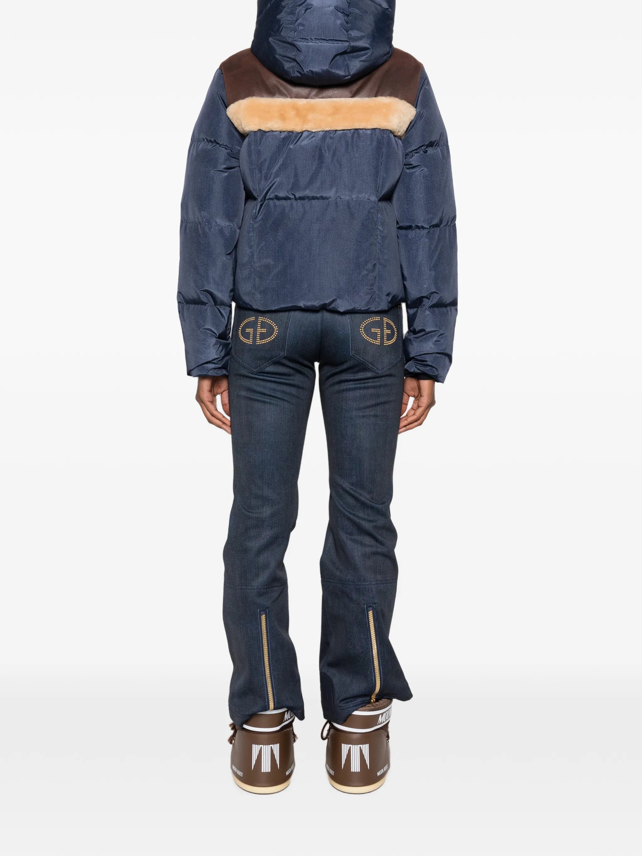 Kori shearling-trimmed ski jacket