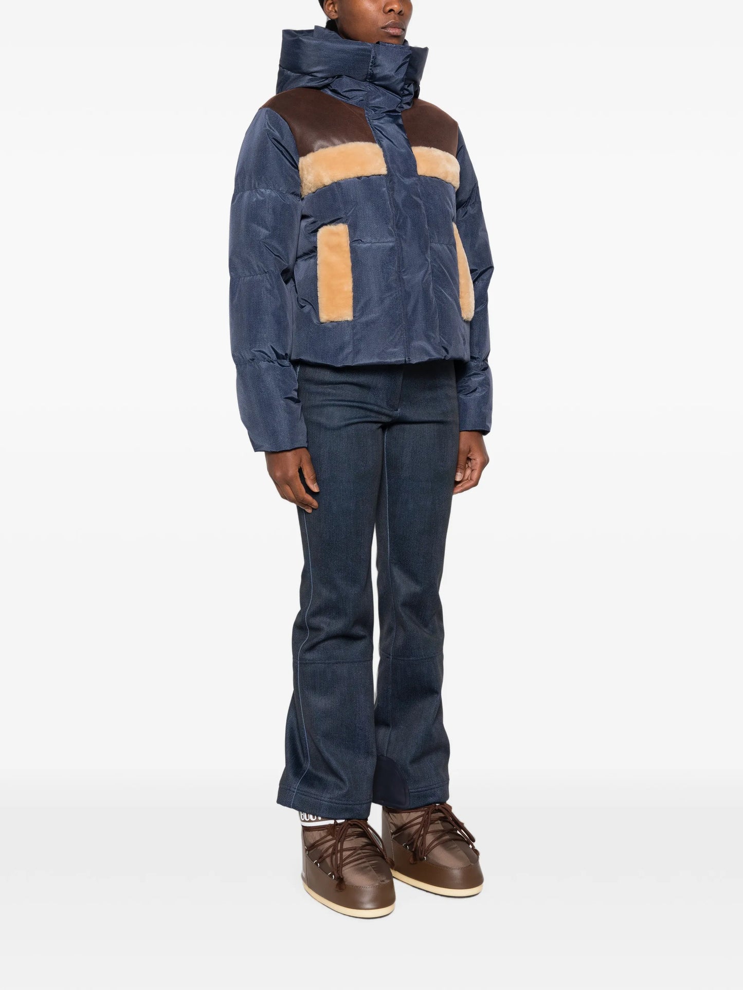 Kori shearling-trimmed ski jacket