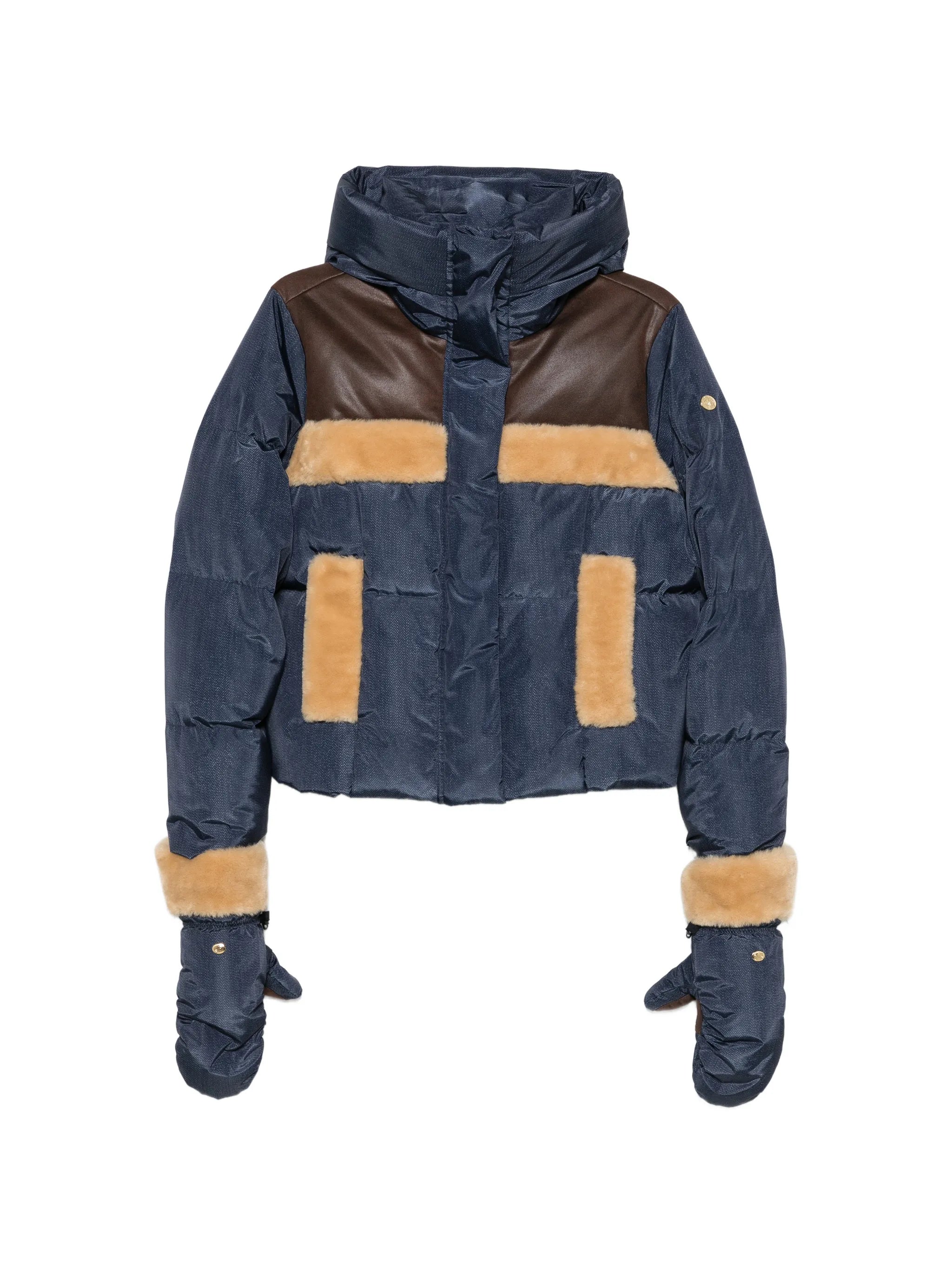 Kori shearling-trimmed ski jacket