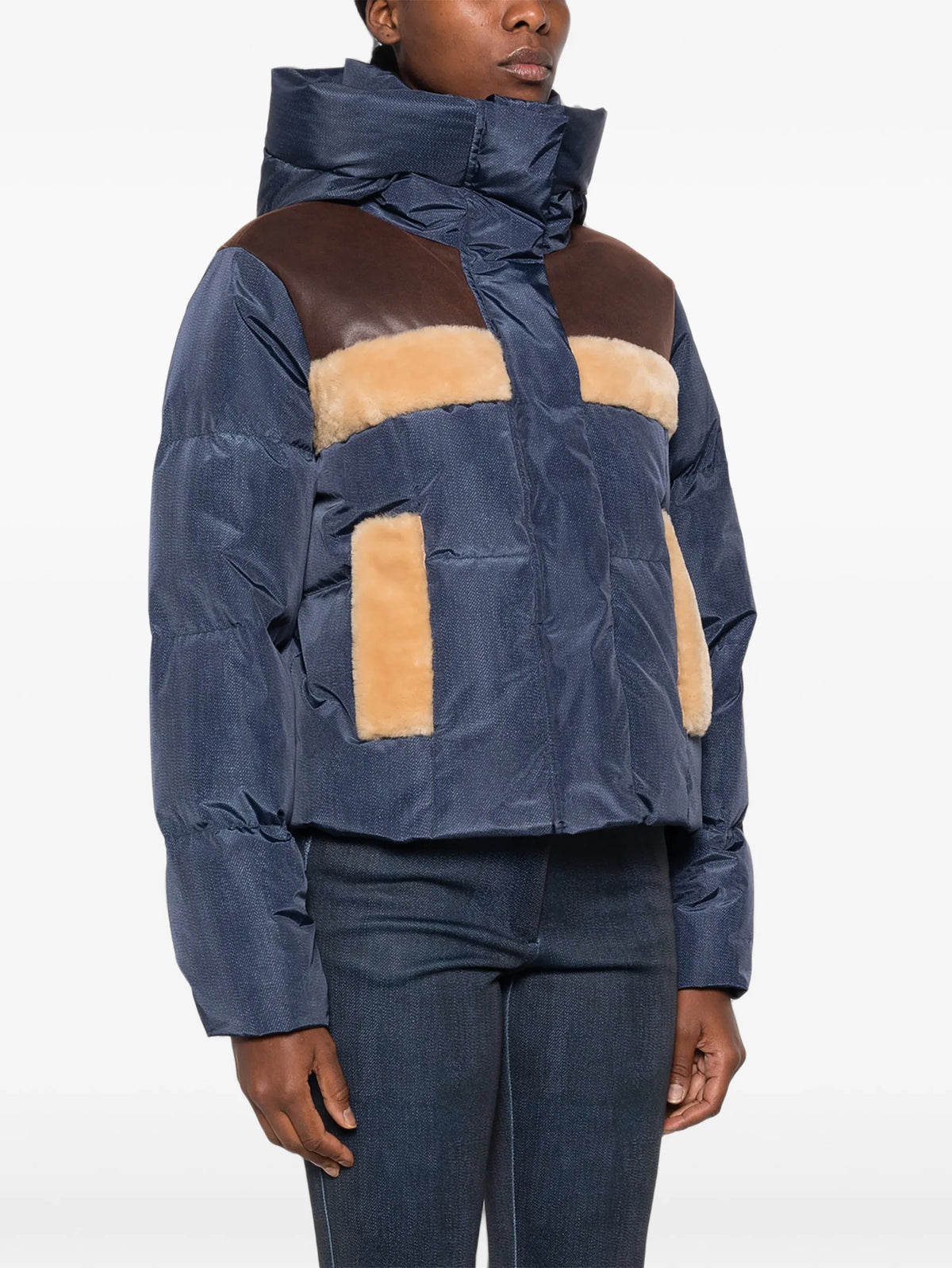 Kori shearling-trimmed ski jacket