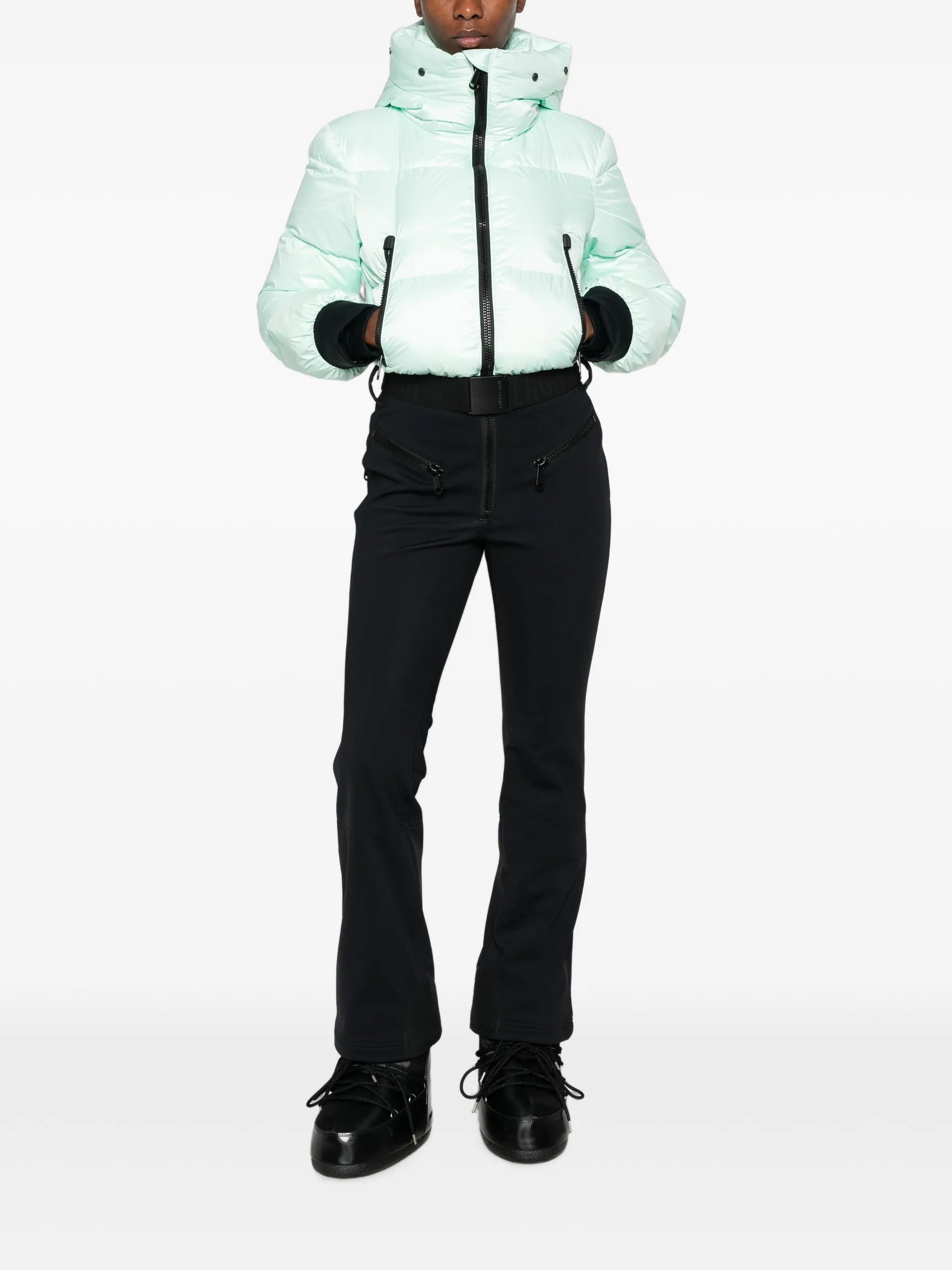 Sayaka hooded puffer ski suit