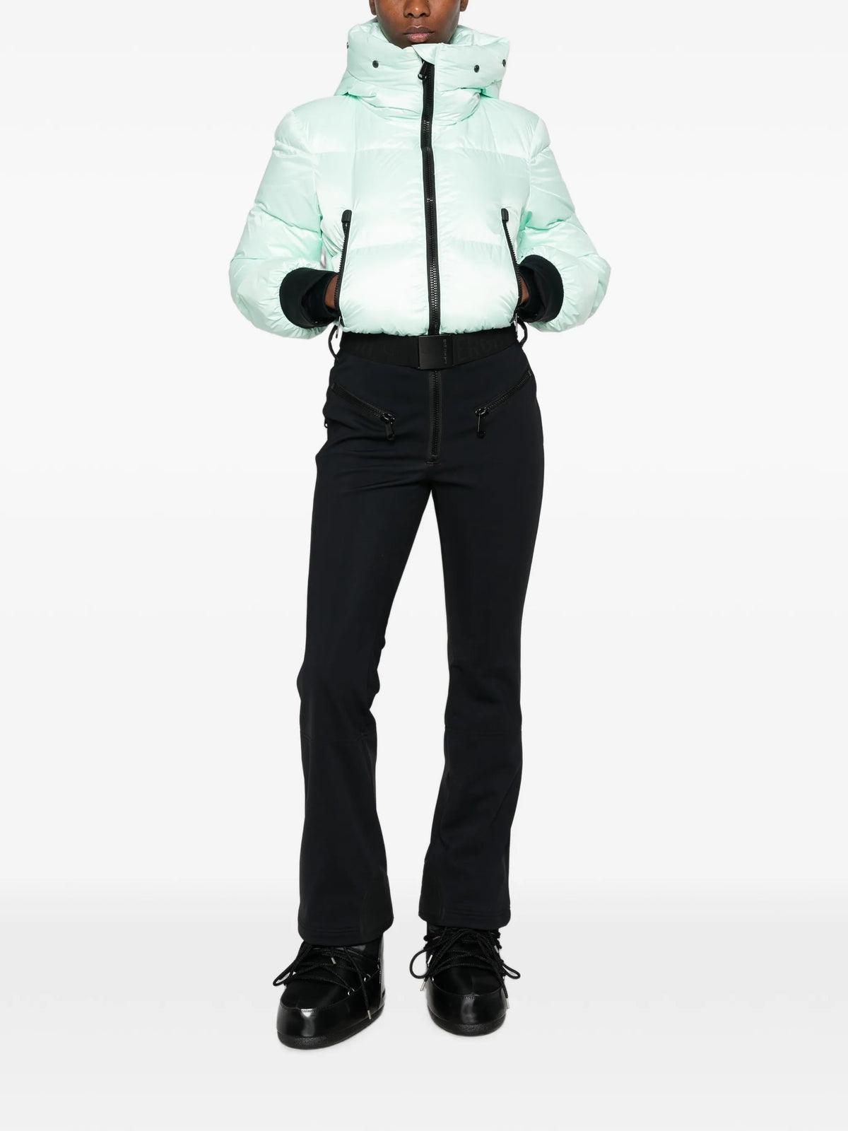 Sayaka hooded puffer ski suit