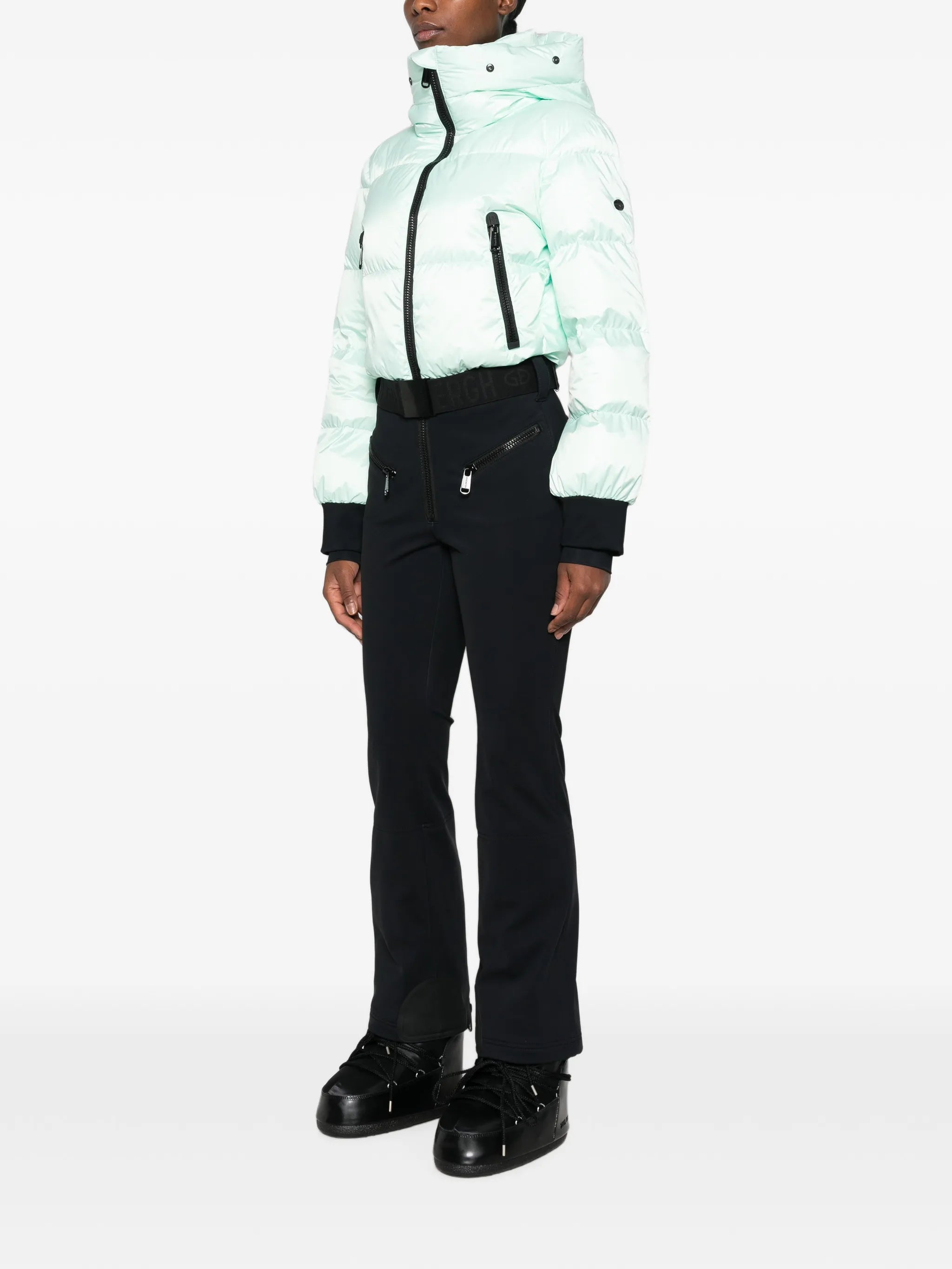 Sayaka hooded puffer ski suit