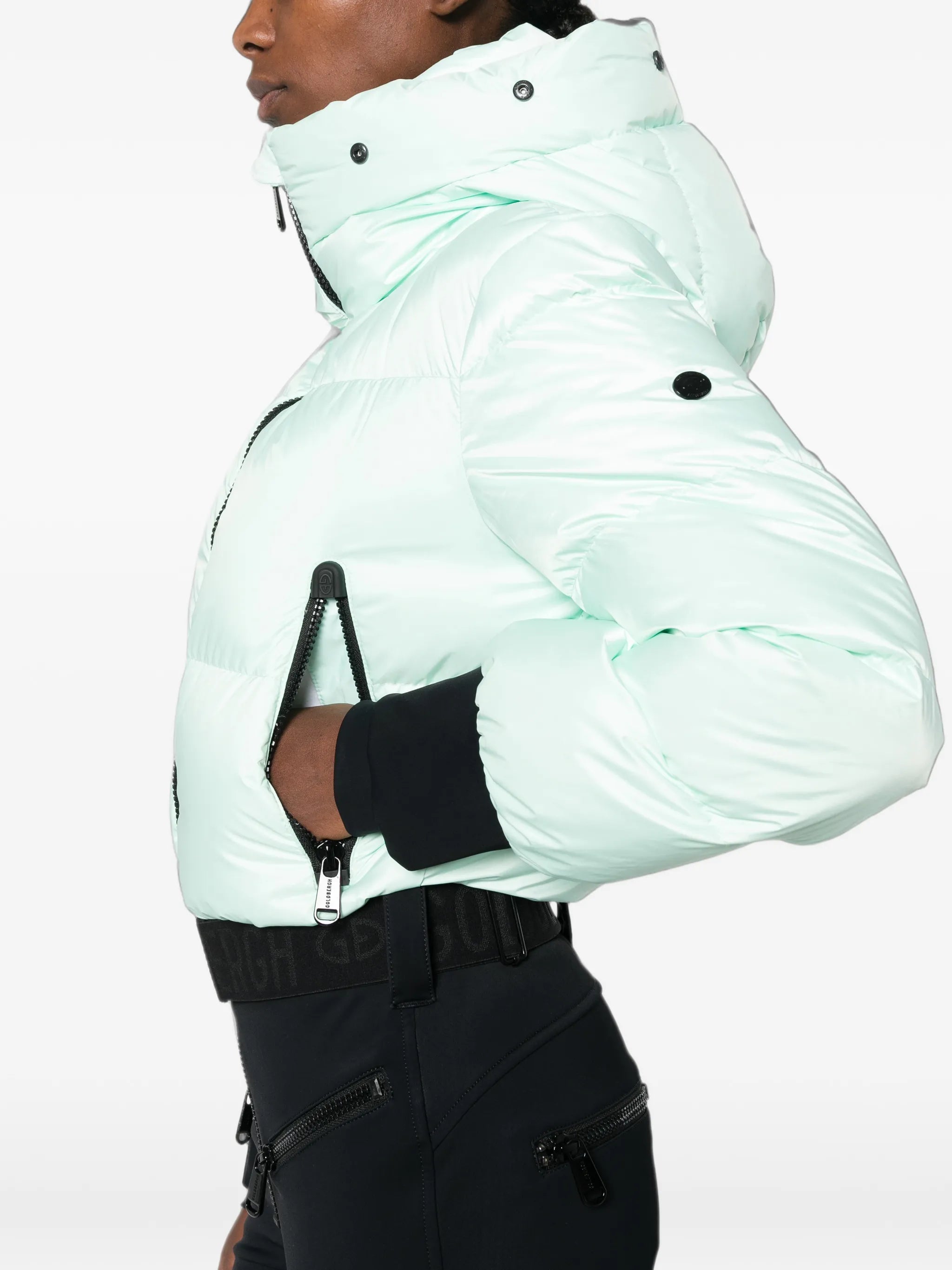 Sayaka hooded puffer ski suit