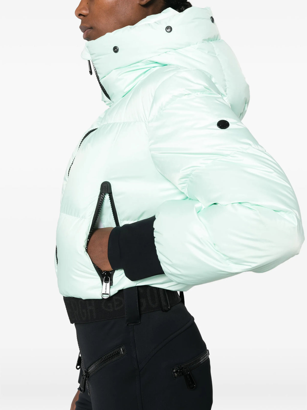 Sayaka hooded puffer ski suit