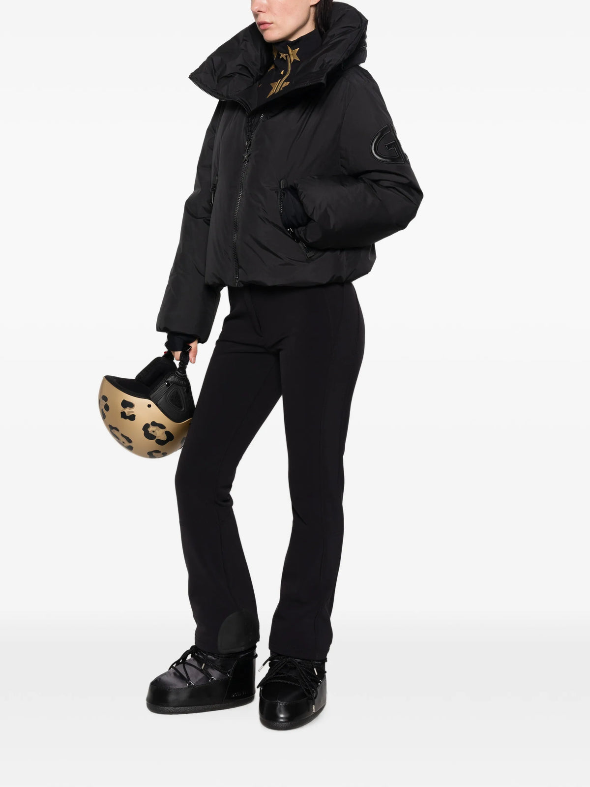 Porter hooded ski jacket