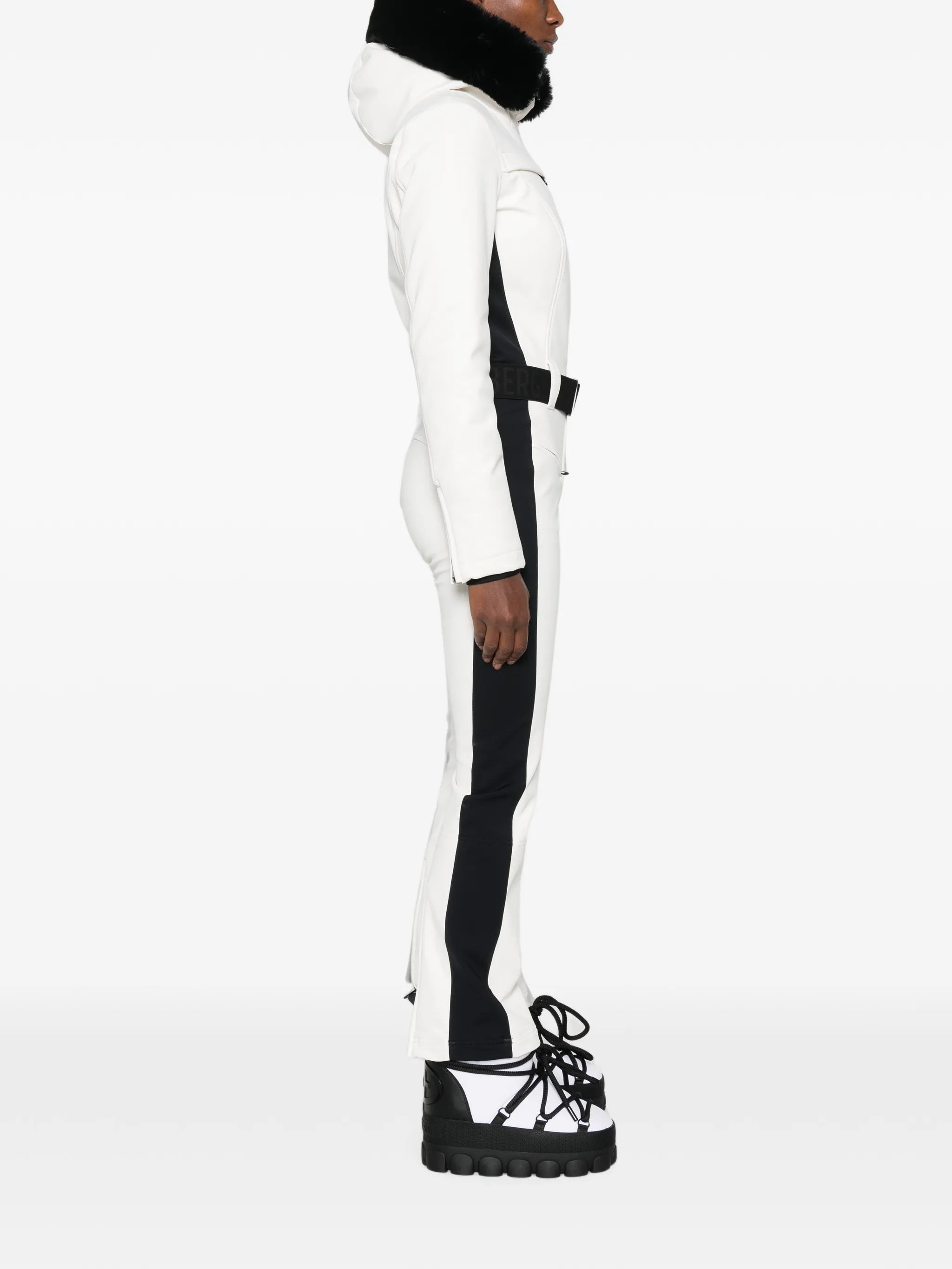 Parry faux-fur-trim ski suit