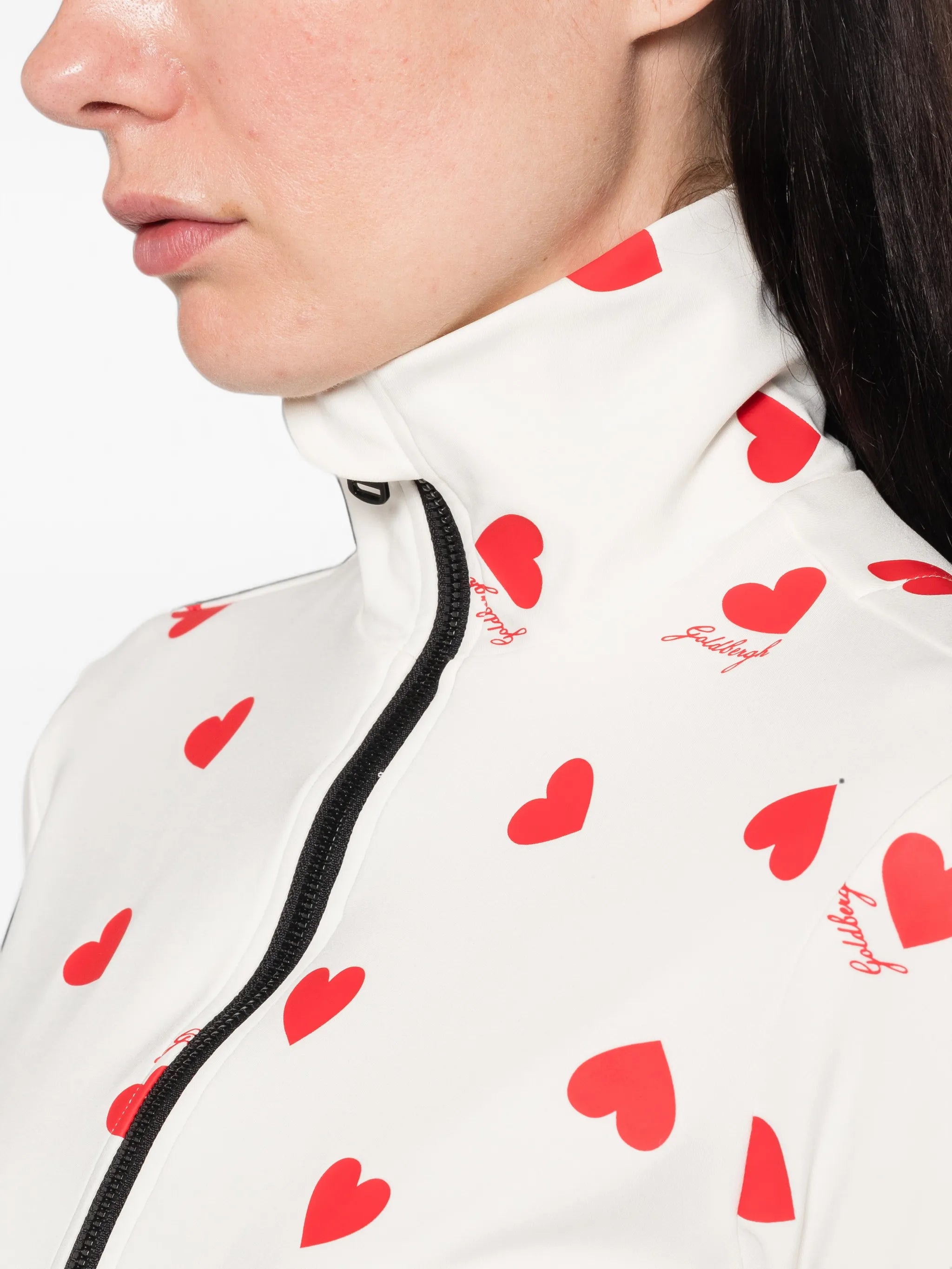 Aimi heart-print top