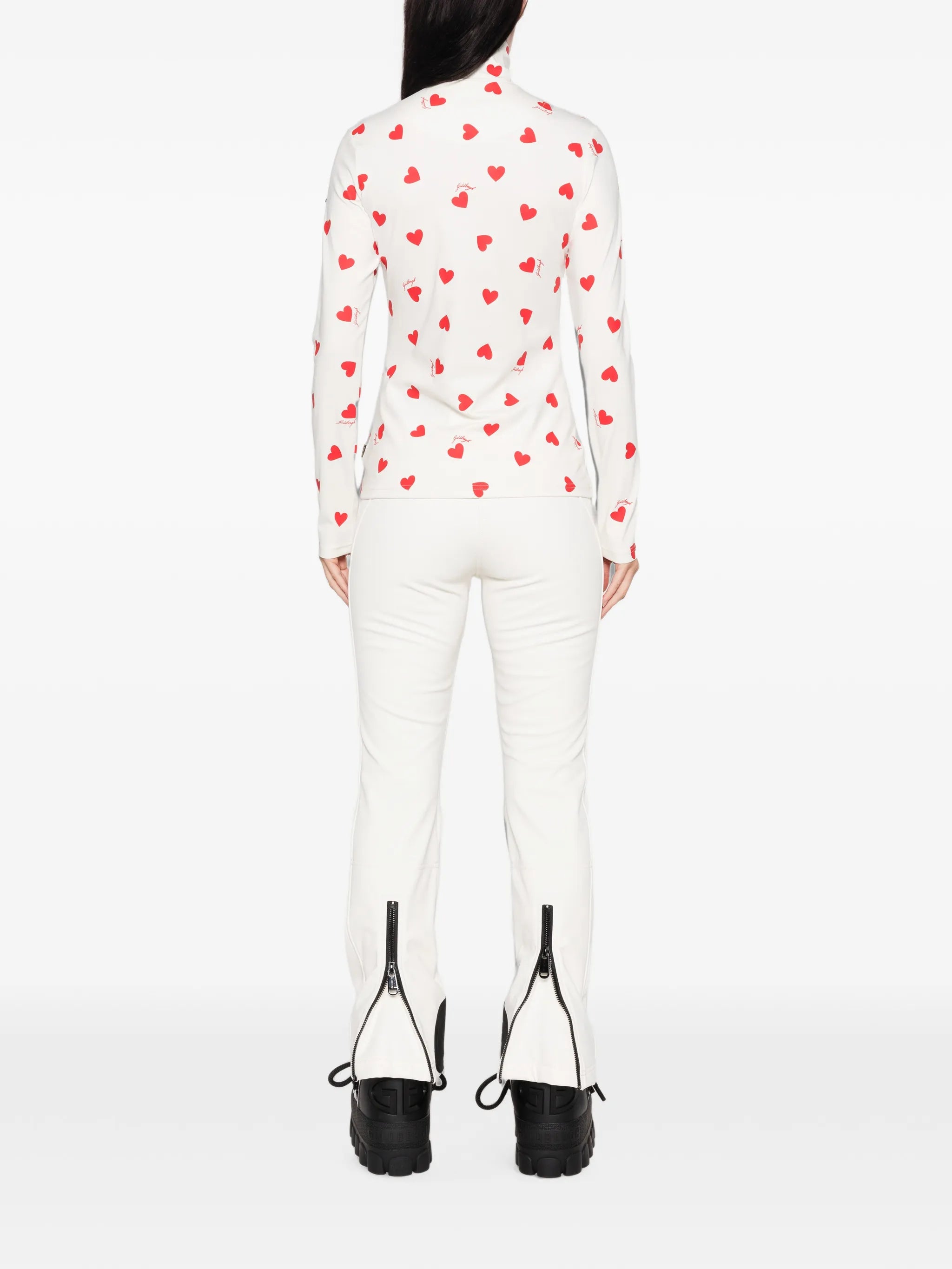 Aimi heart-print top