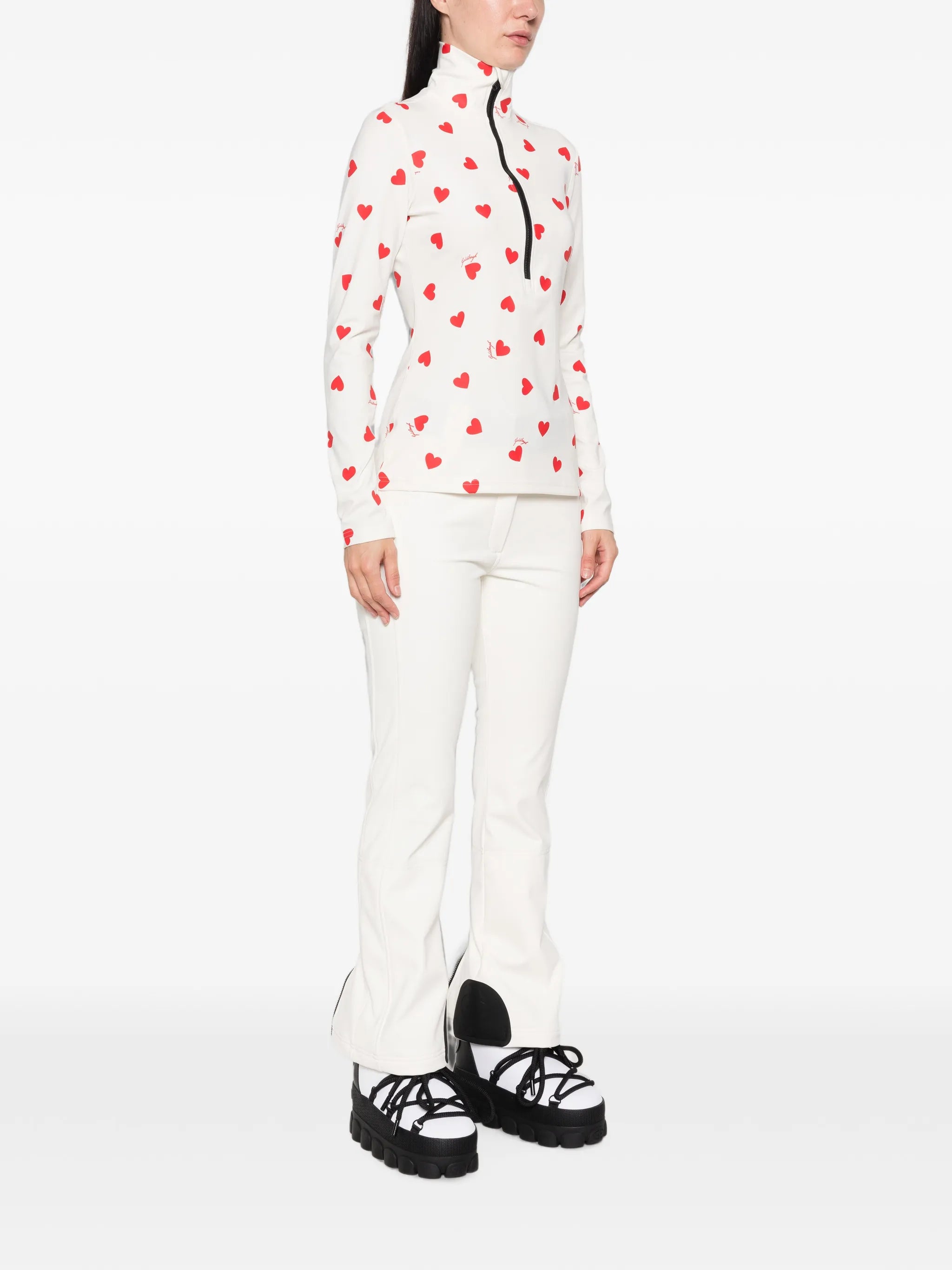 Aimi heart-print top